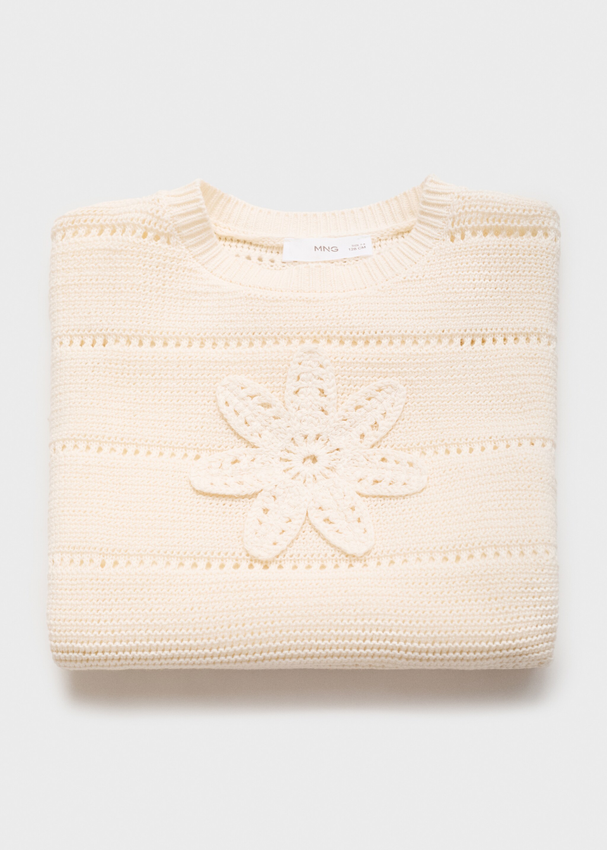 Sweater with crochet detail - Details of the article 0