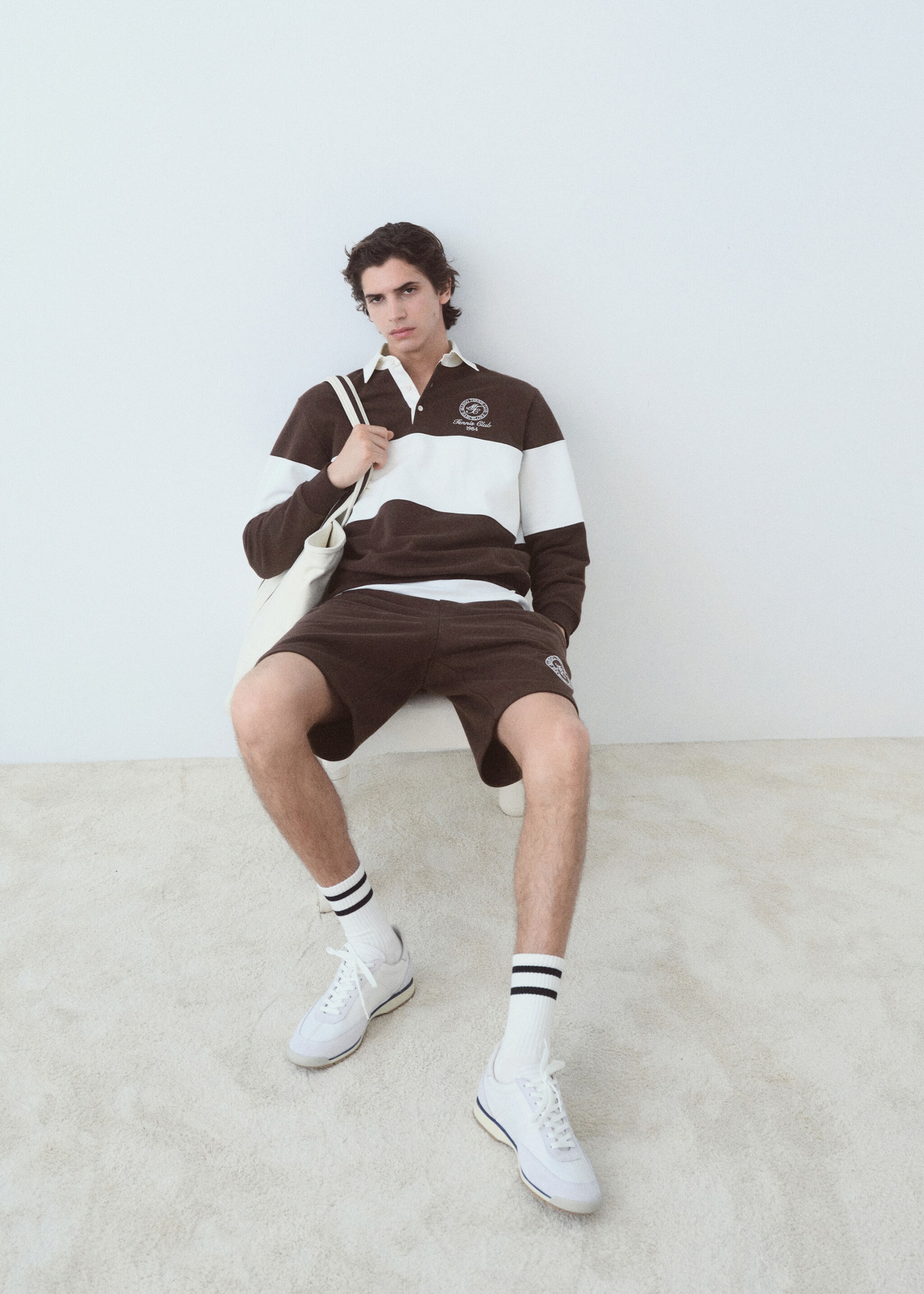 Embroidered double stripe socks - Details of the article 9