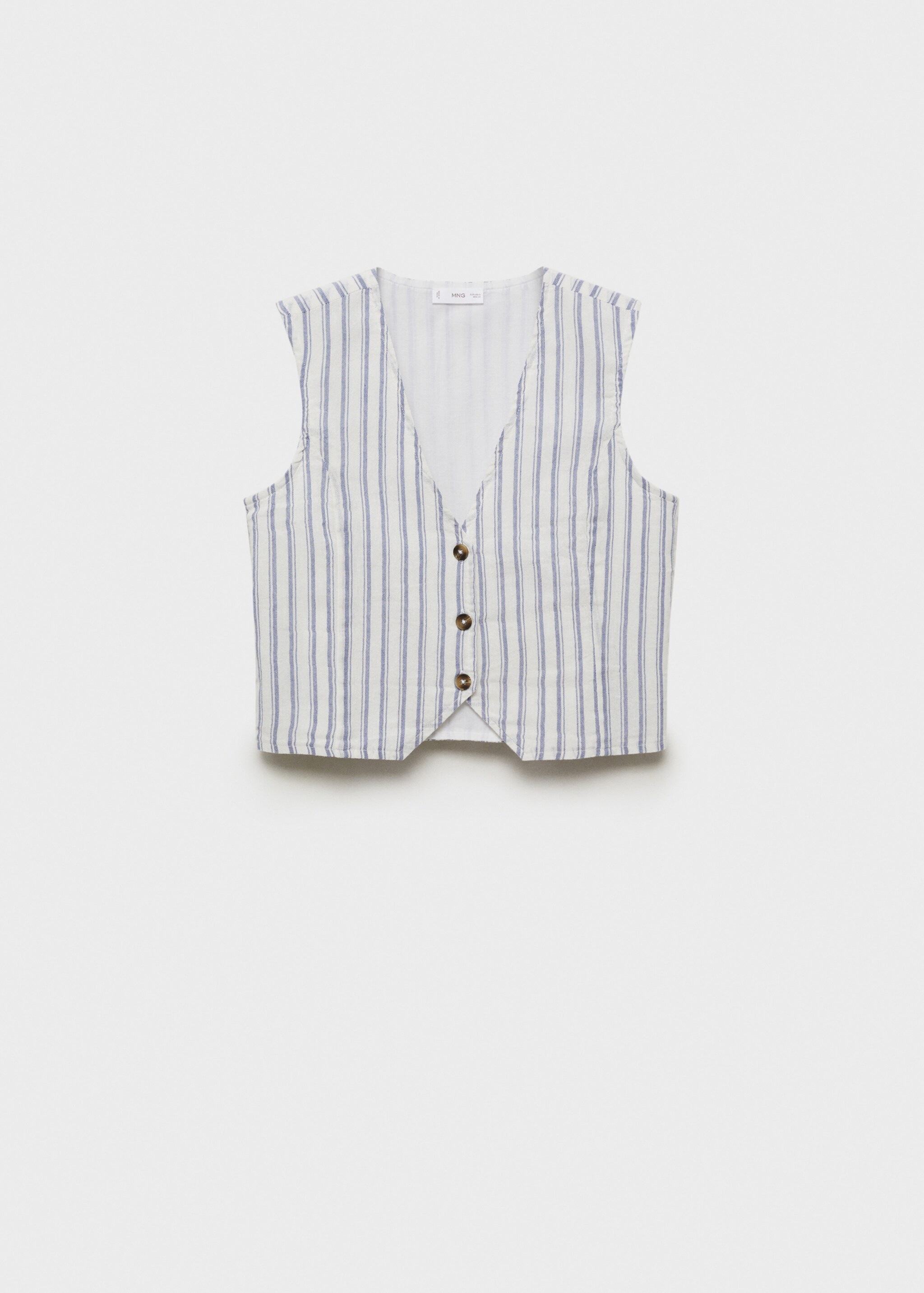Striped suit waistcoat - Article without model