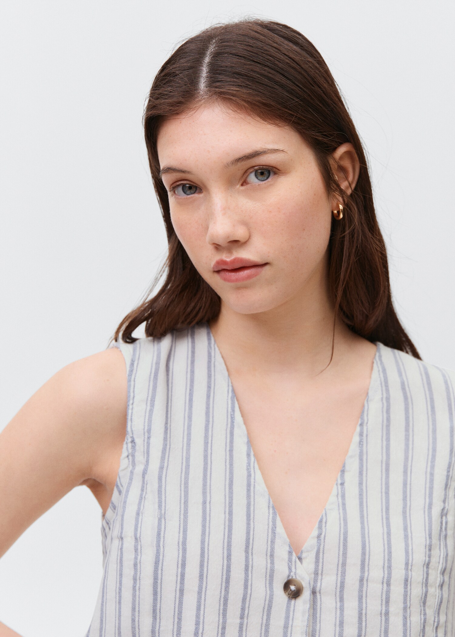 Striped suit waistcoat - Details of the article 1