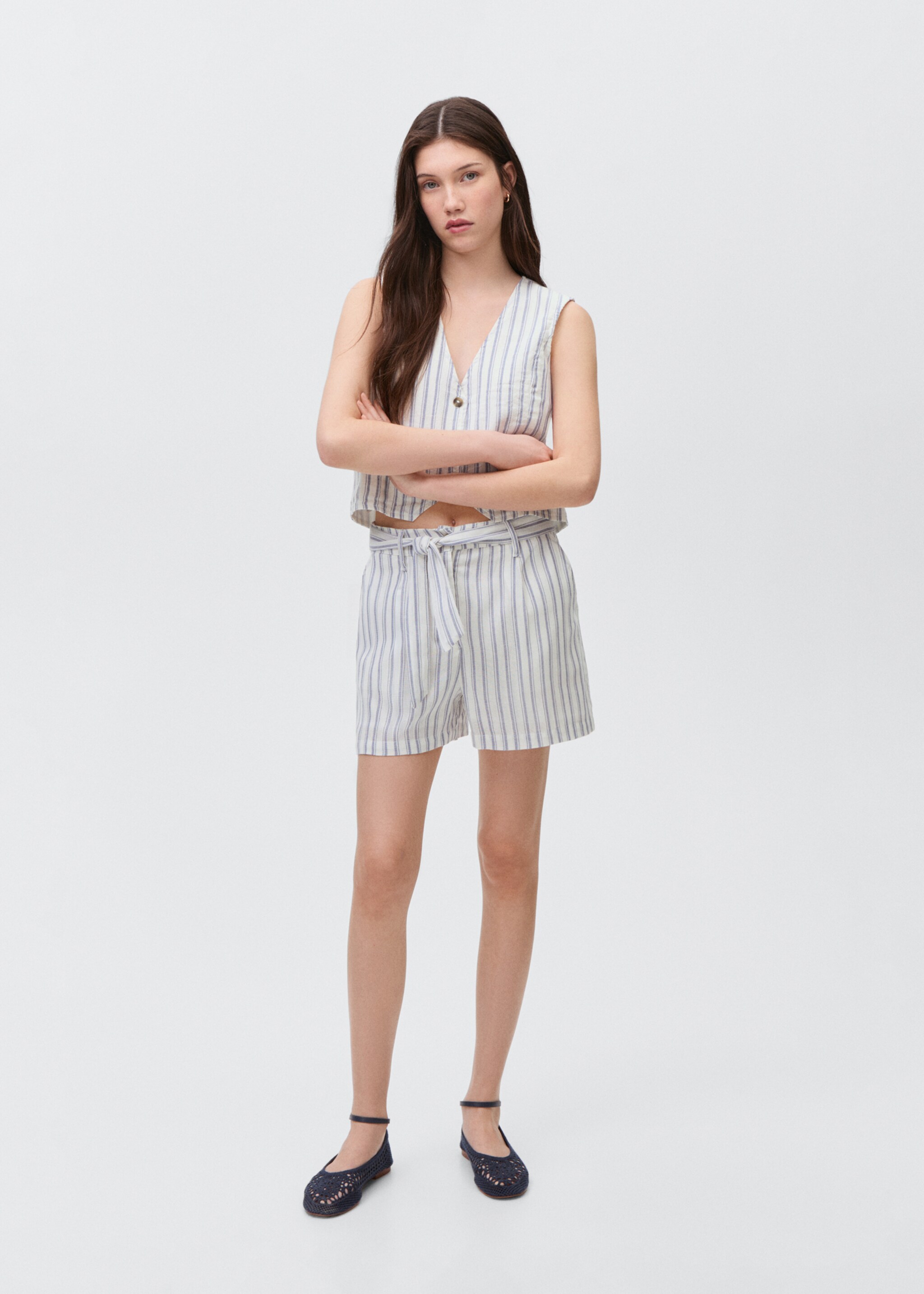 Striped suit waistcoat - Details of the article 2