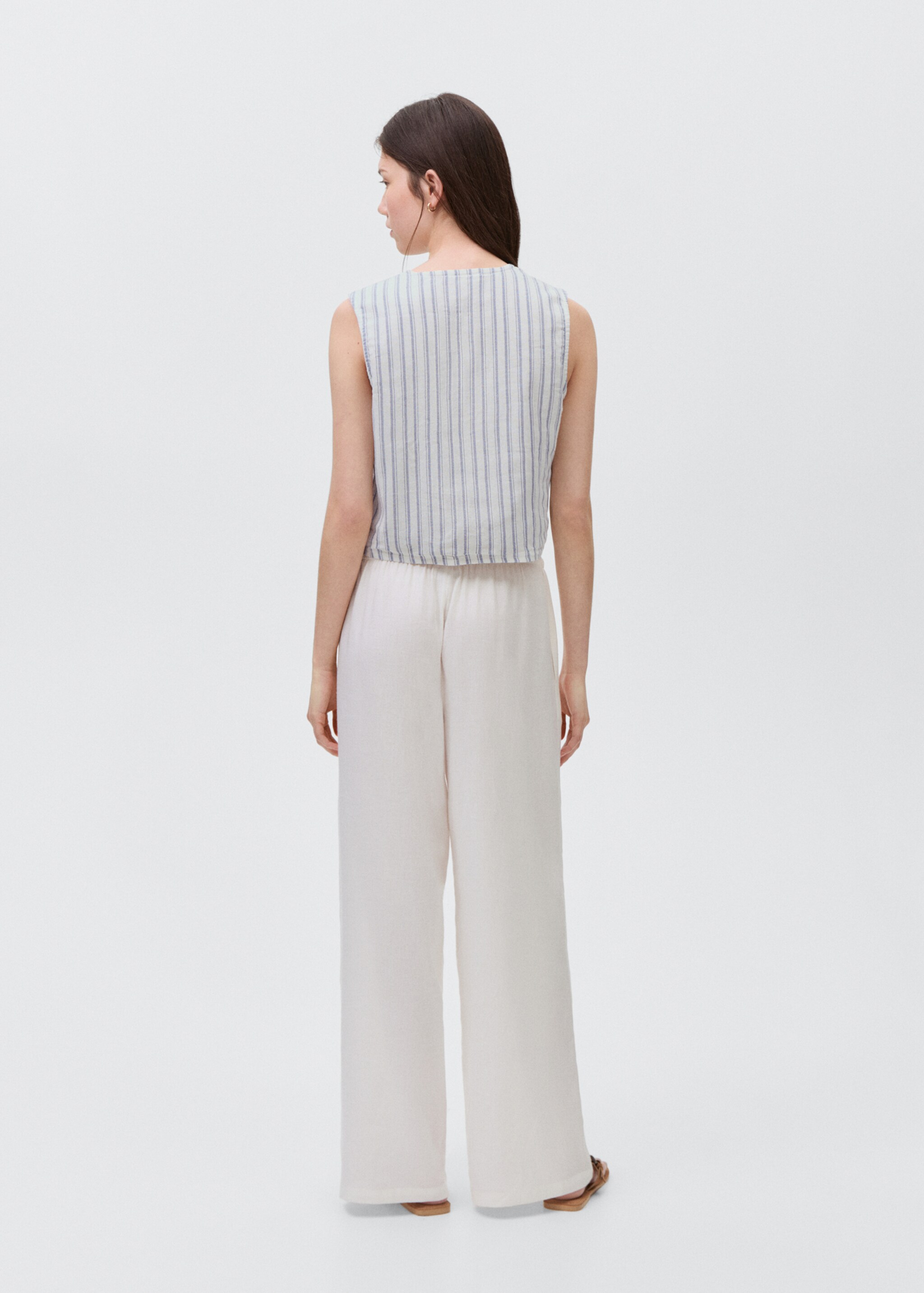 Striped suit waistcoat - Reverse of the article