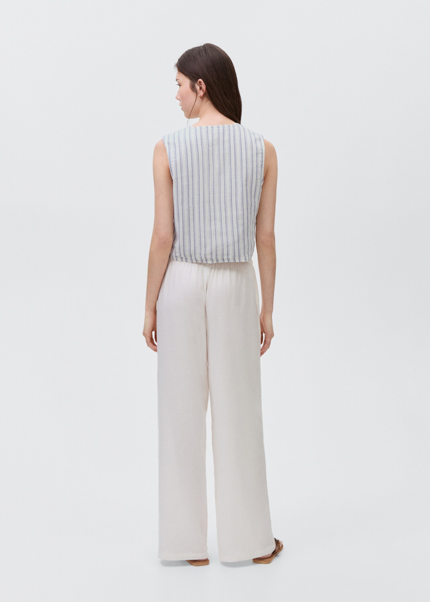 Striped suit waistcoat - Reverse of the article