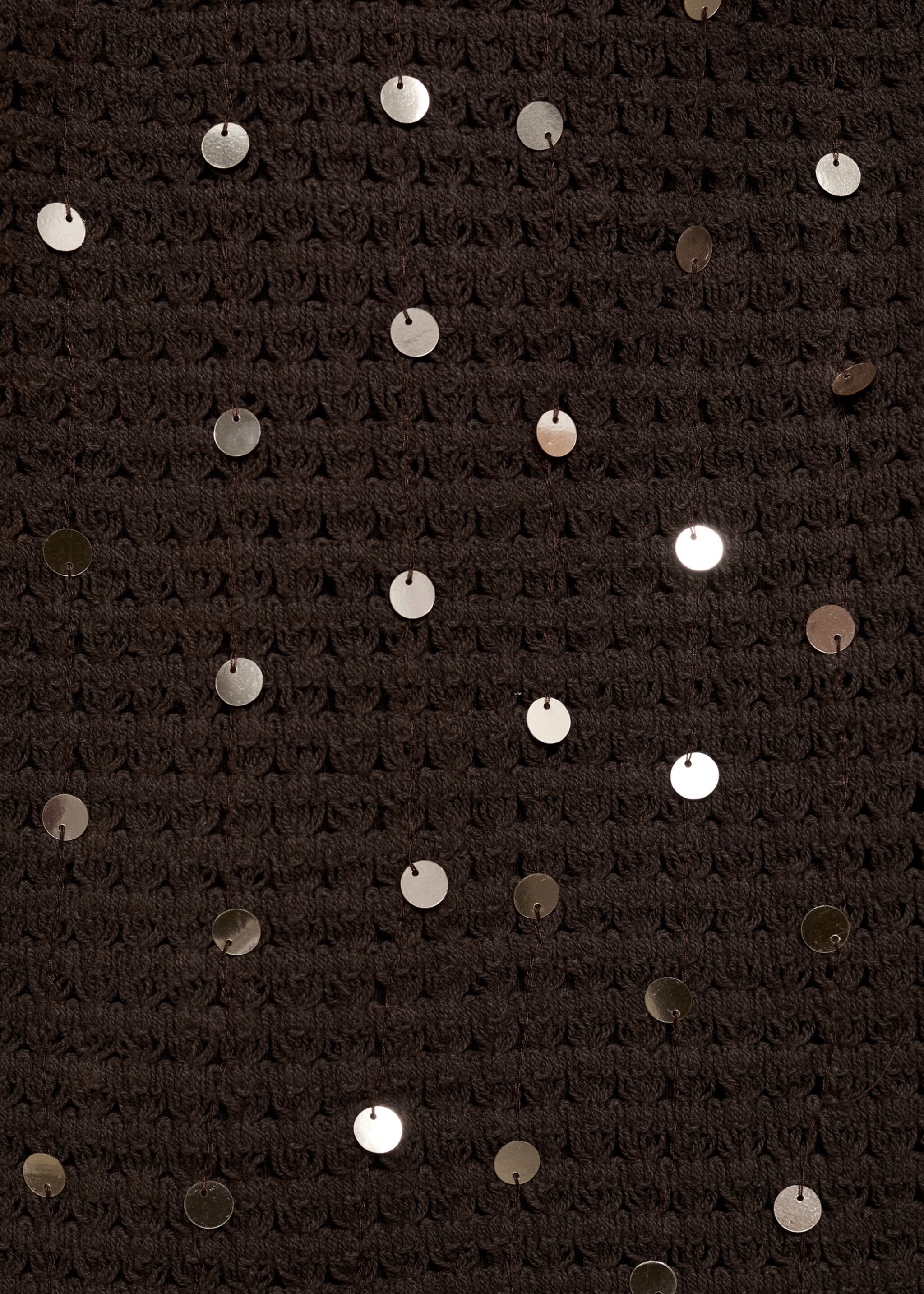 Crochet dress with sequins - Details of the article 0