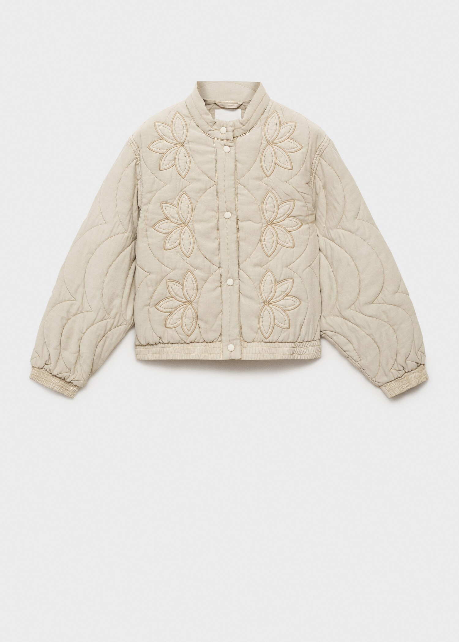 Chaqueta acolchada bordado flores - Artículo sin modelo