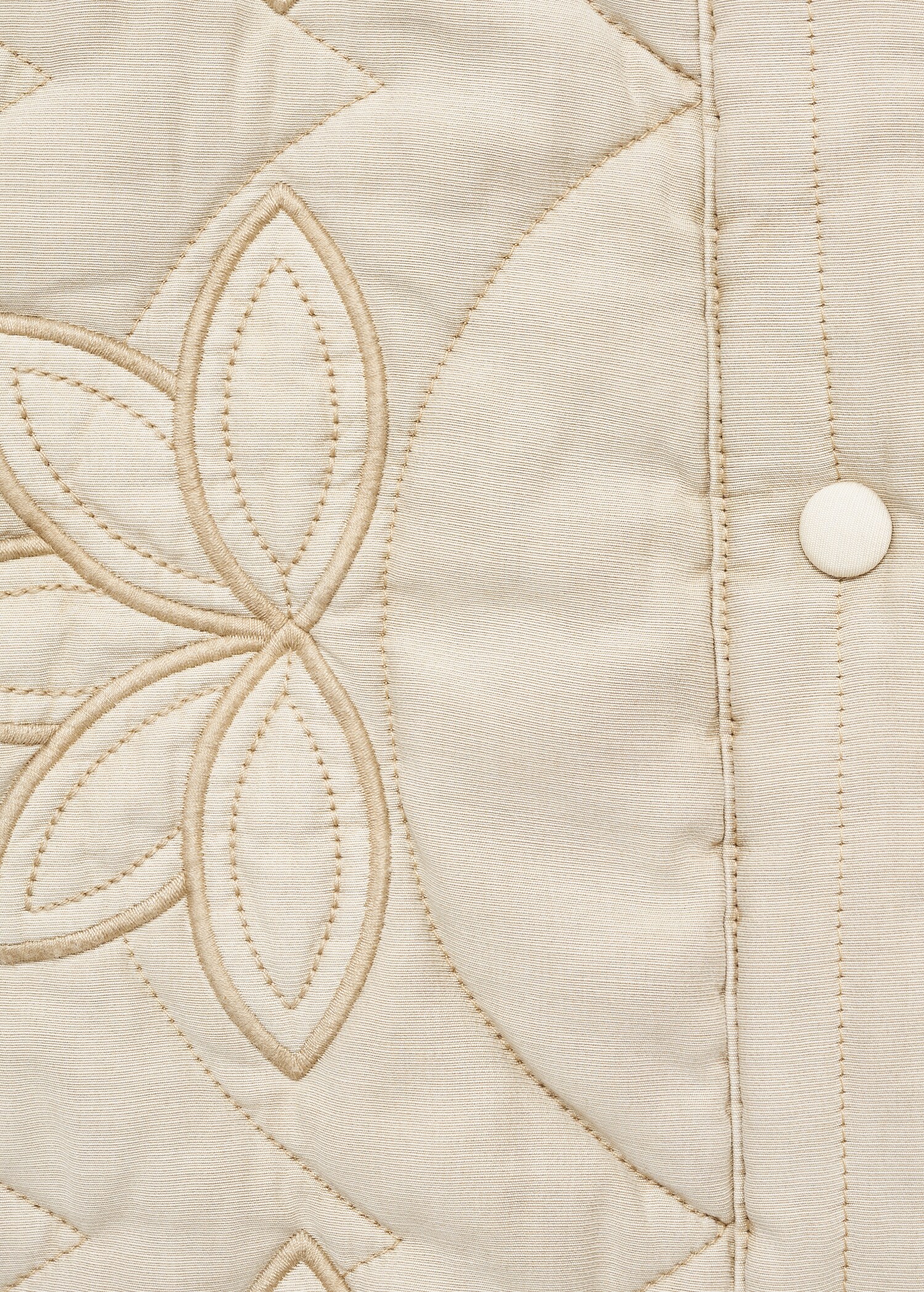 Chaqueta acolchada bordado flores - Detalle del artículo 0