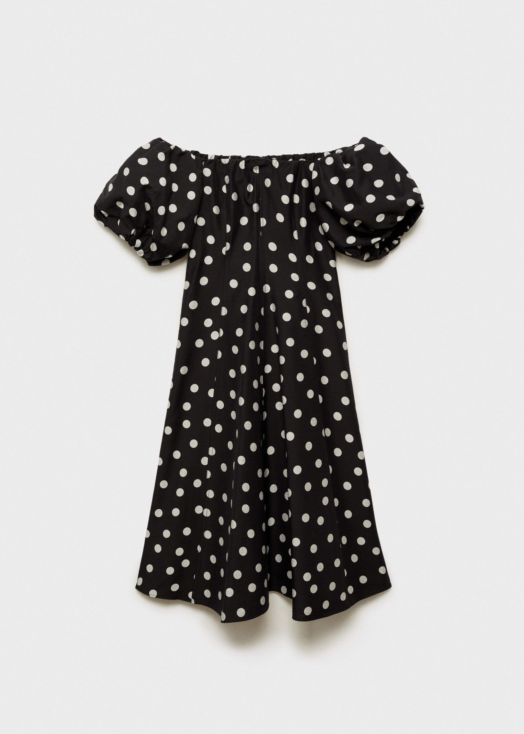 Strapless polka-dot dress - Article without model
