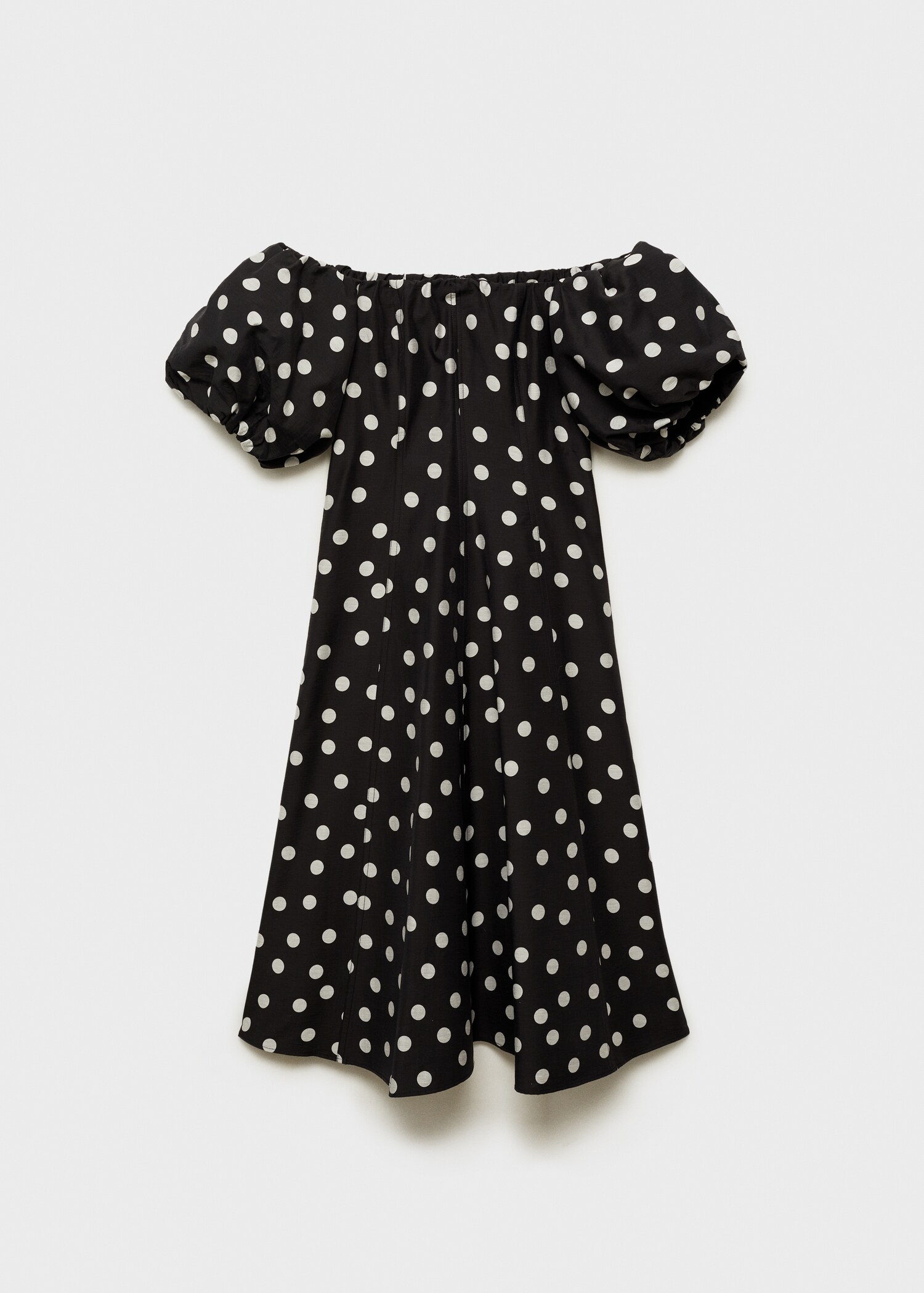Strapless polka-dot dress - Article without model