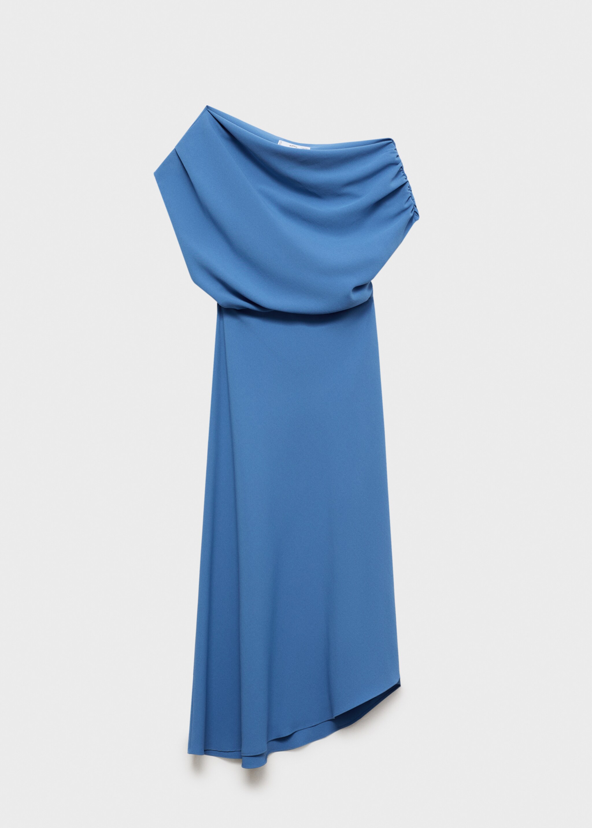 Asymmetrical-neck midi-dress - Article without model