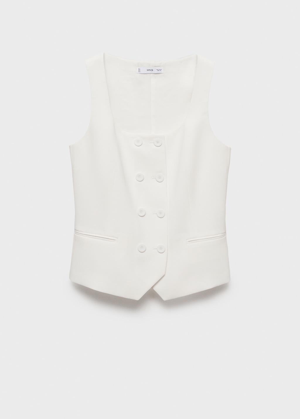 Double-breasted suit vest - Women | MANGO USA Double-breasted suit vest - Women | MANGO USA