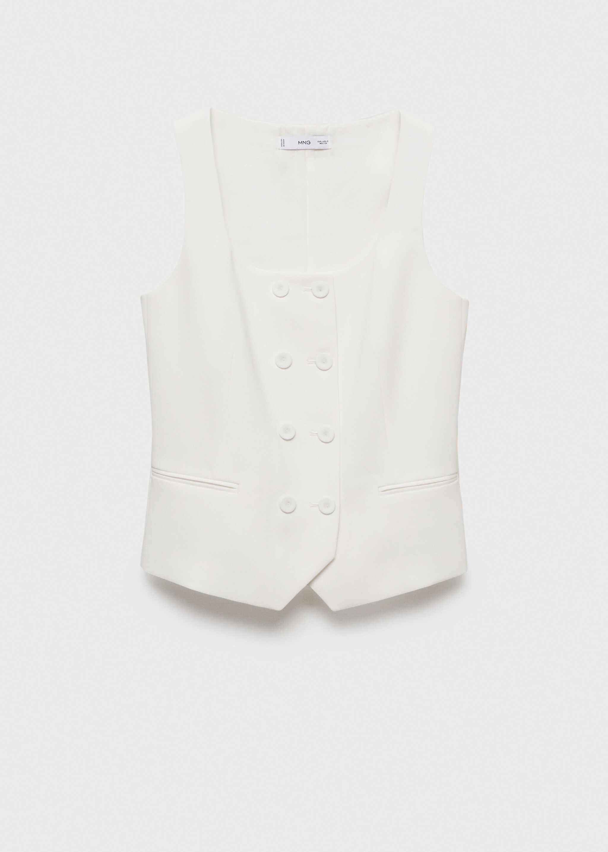 Double-breasted suit waistcoat - Article without model