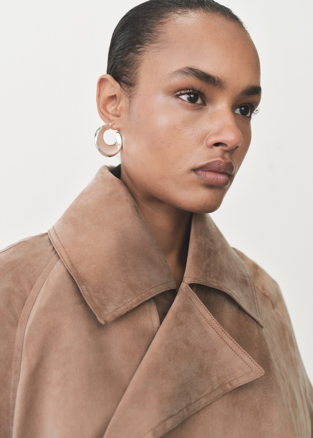Belt lyocell trench - Women | MANGO USA