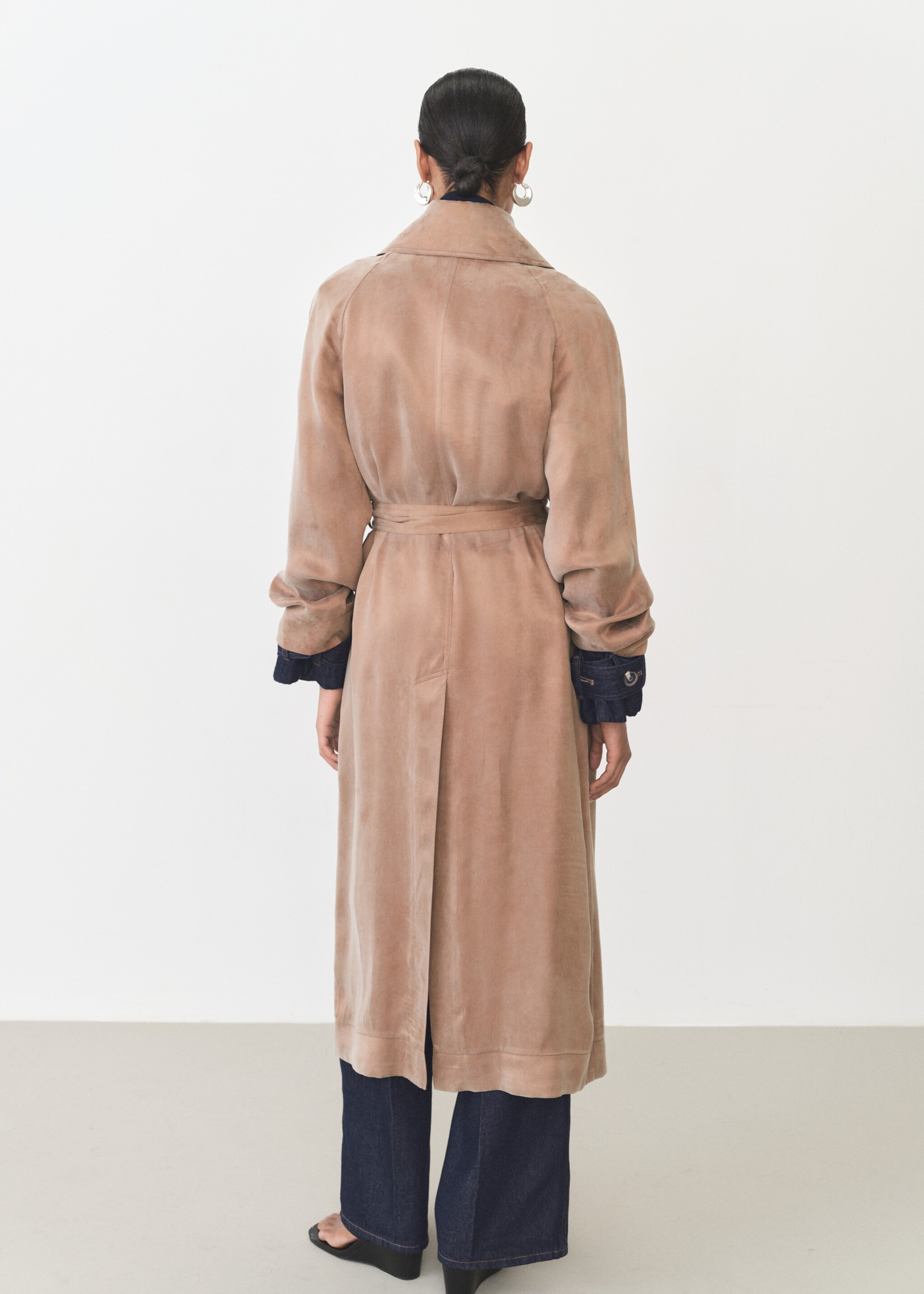 Belt lyocell trench - Reverse of the article