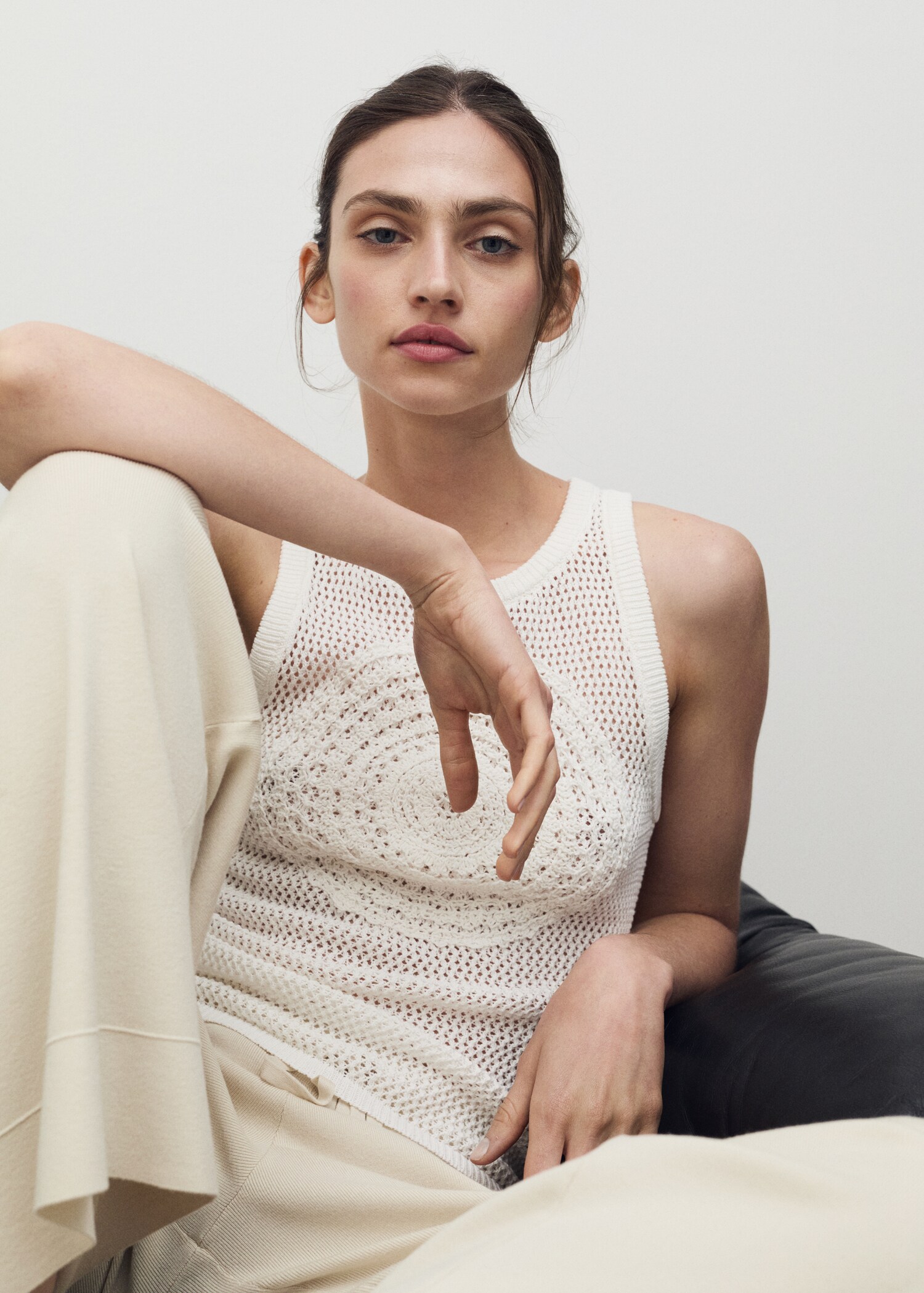 Cotton crochet top - Details of the article 2