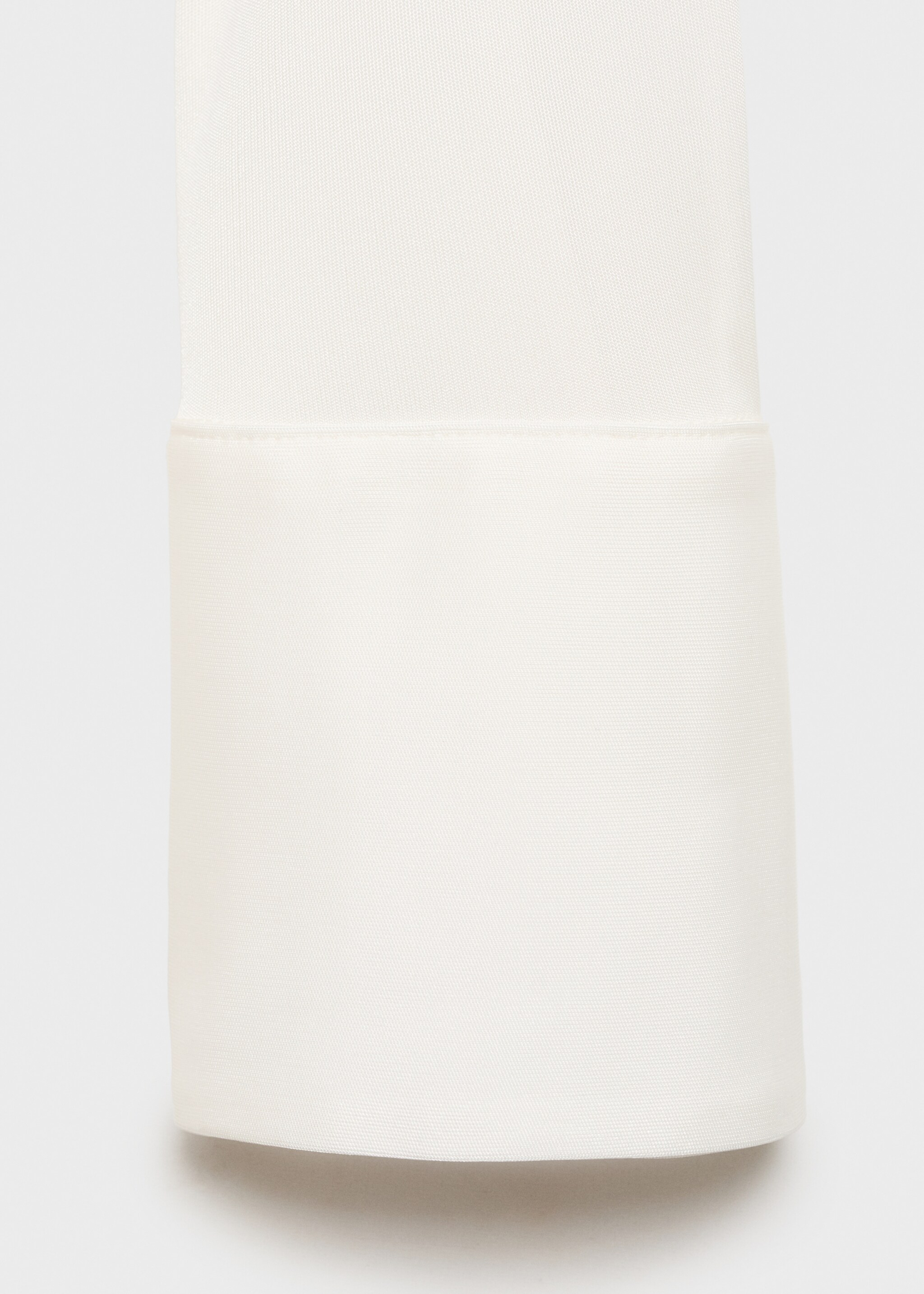Satin ruffle-neck dress - Details of the article 0