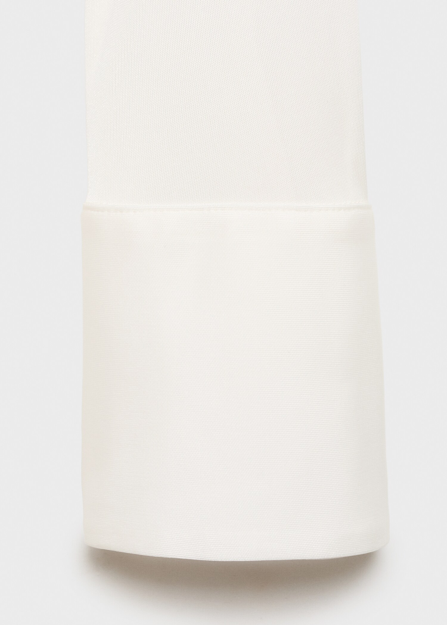 Satin ruffle-neck dress - Details of the article 0