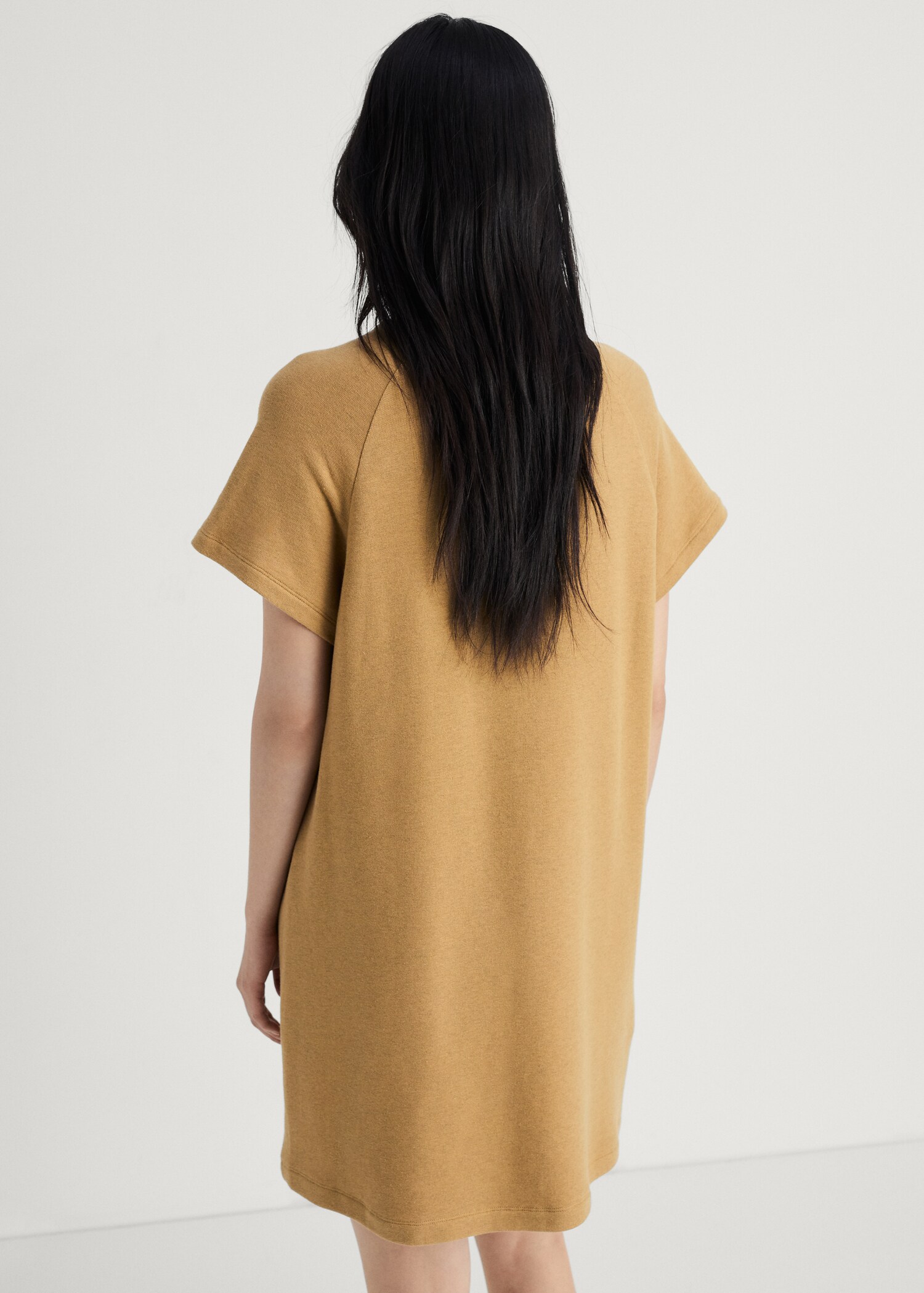 Heather fleece cotton nightgown - Reverse of the article