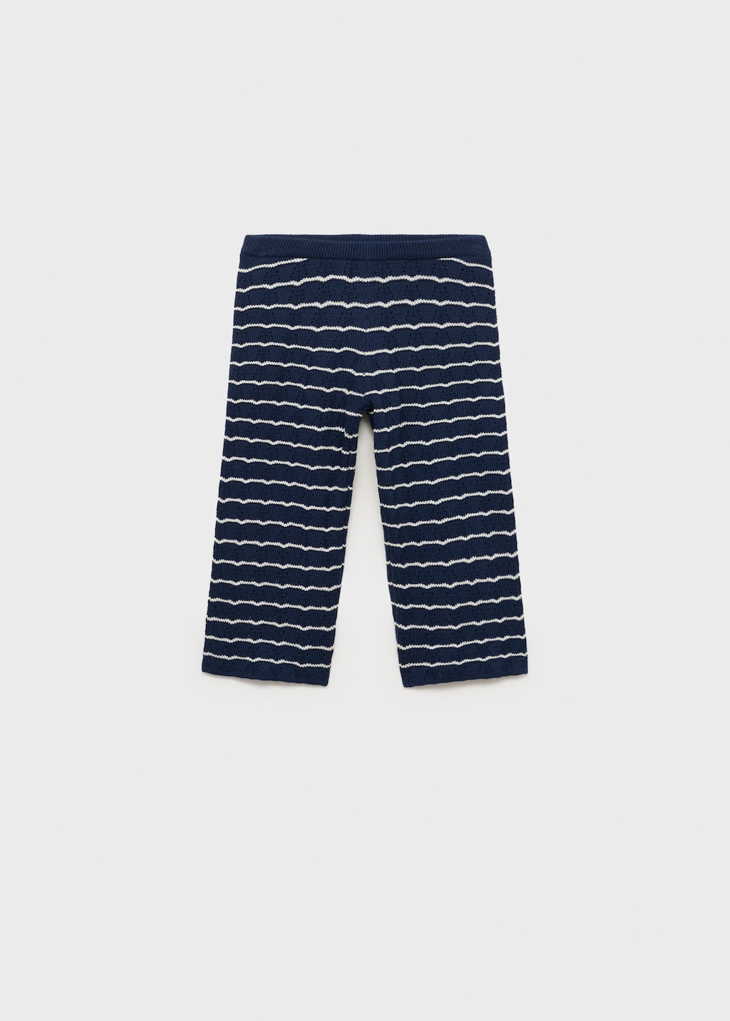 Knit pants with stripes