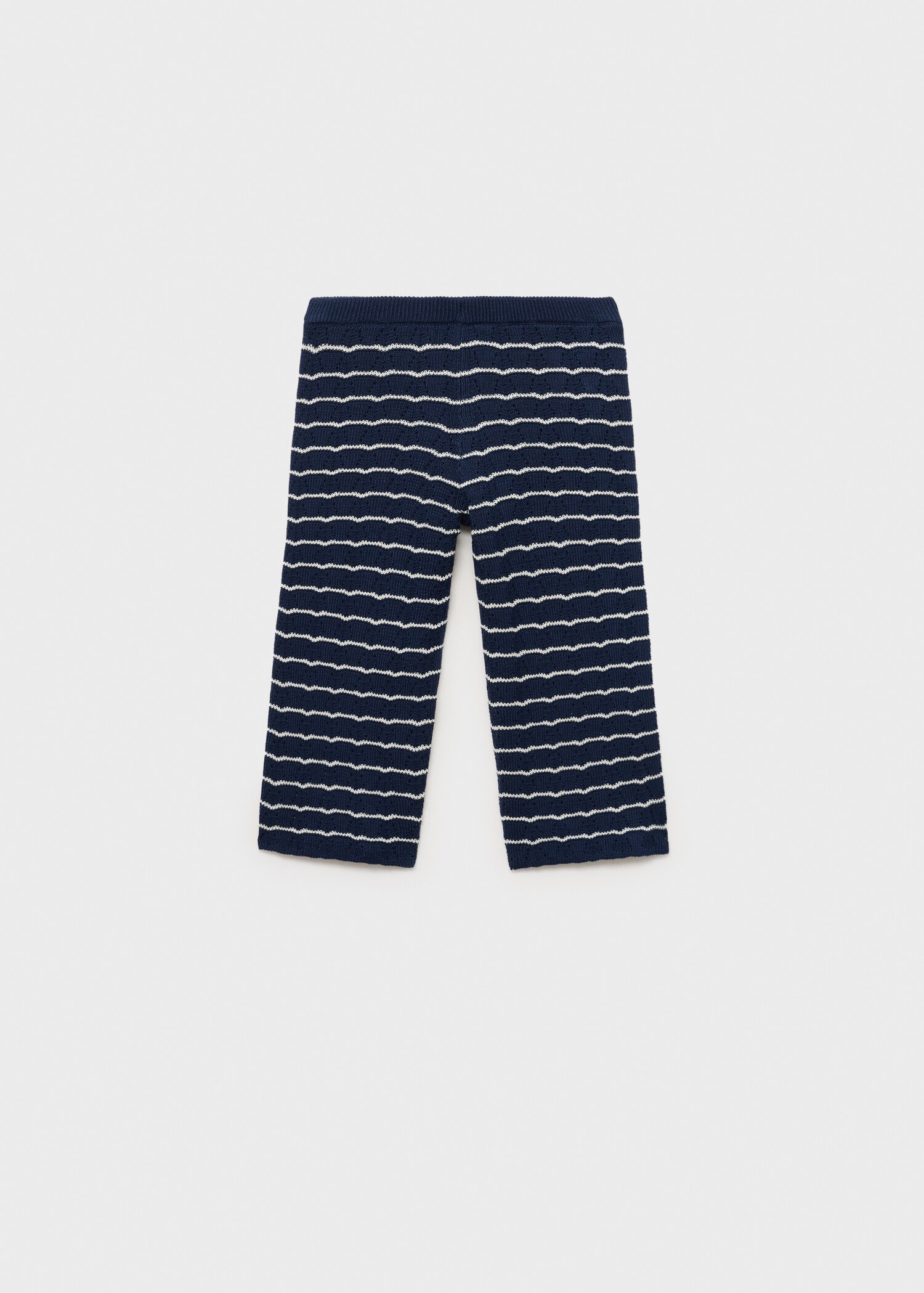 Knit pants with stripes - Reverse of the article