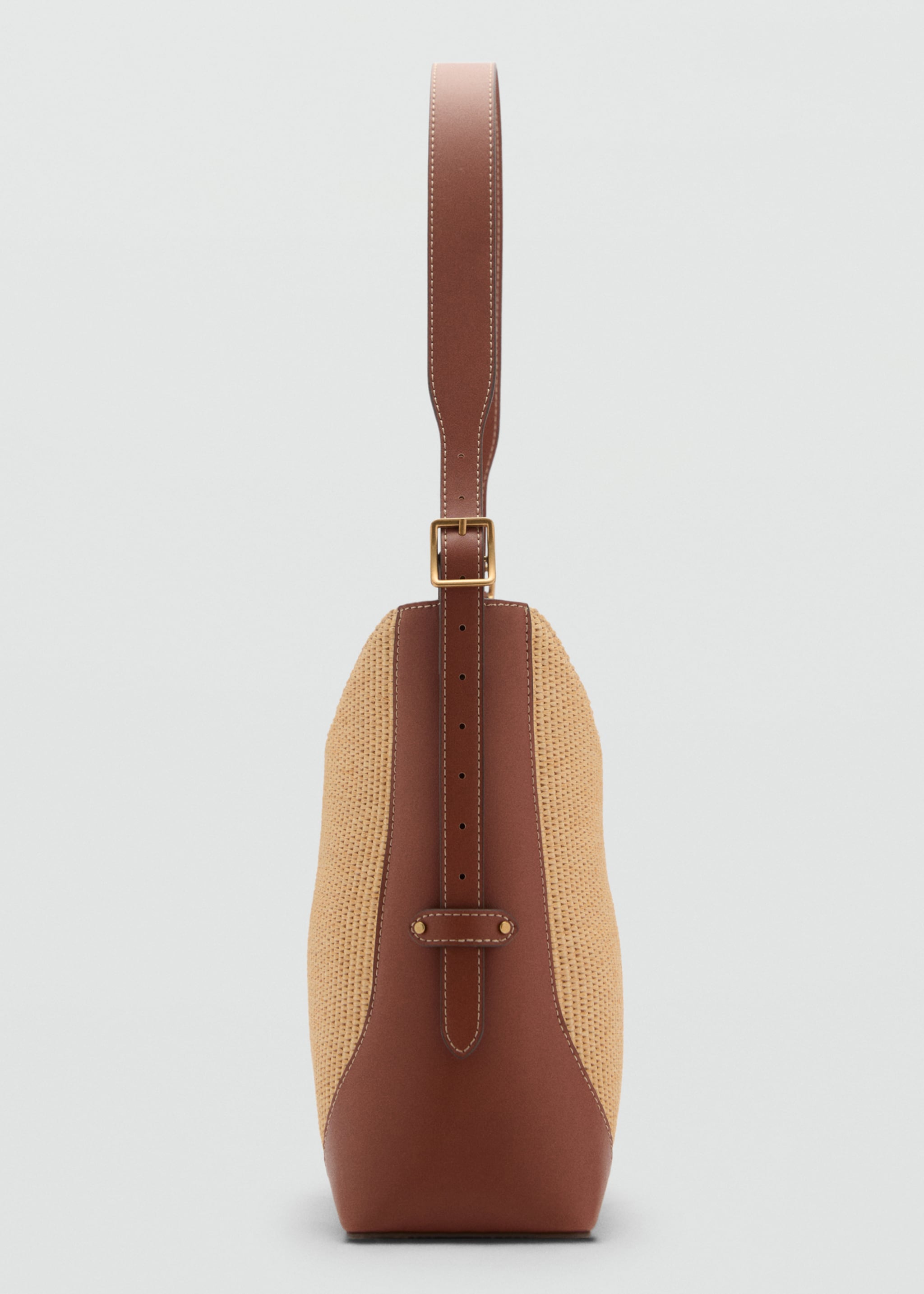 Raffia-effect shoulder bag - Details of the article 2