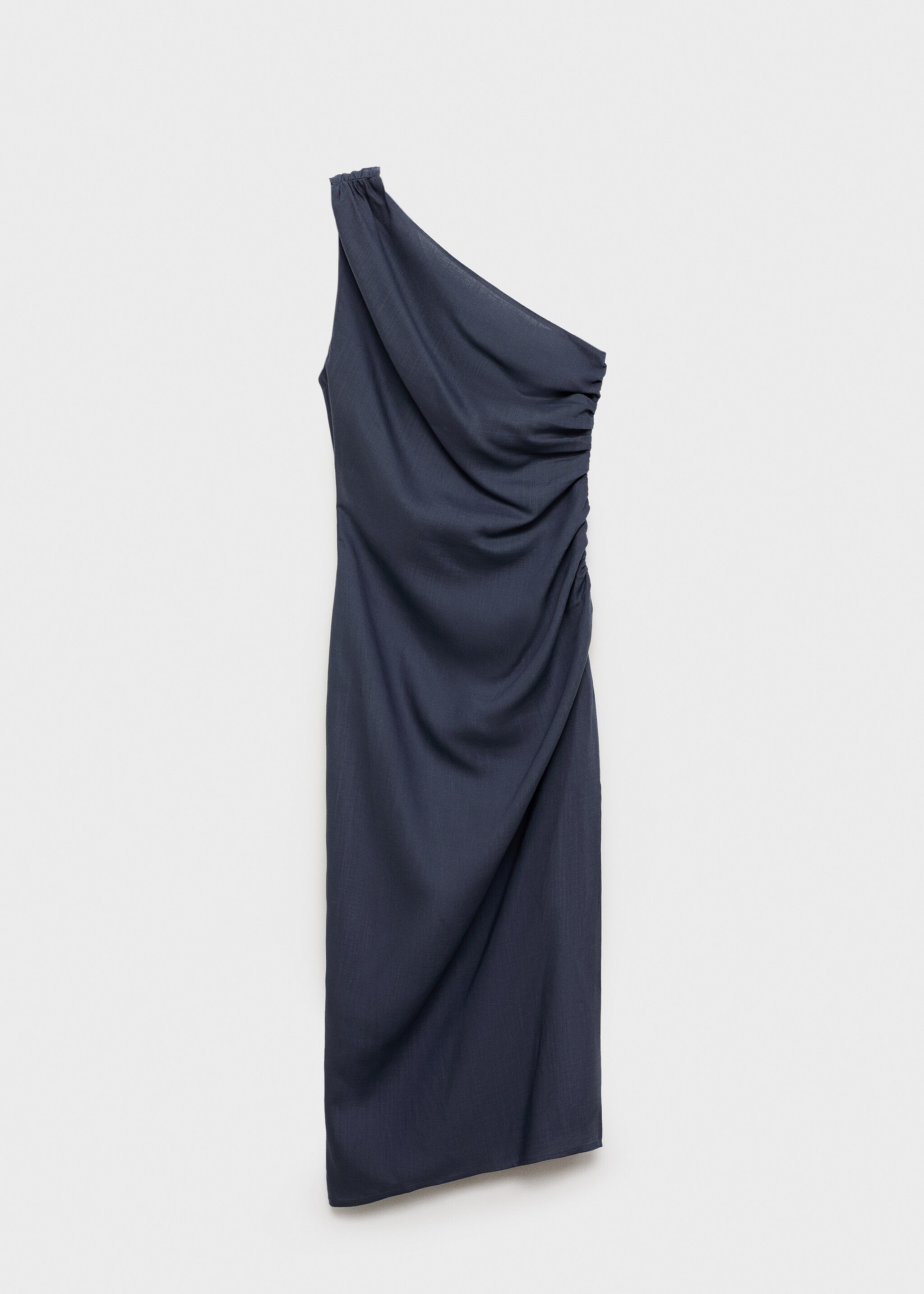 Asymmetrische jurk met gesmokte details - Artikel zonder model
