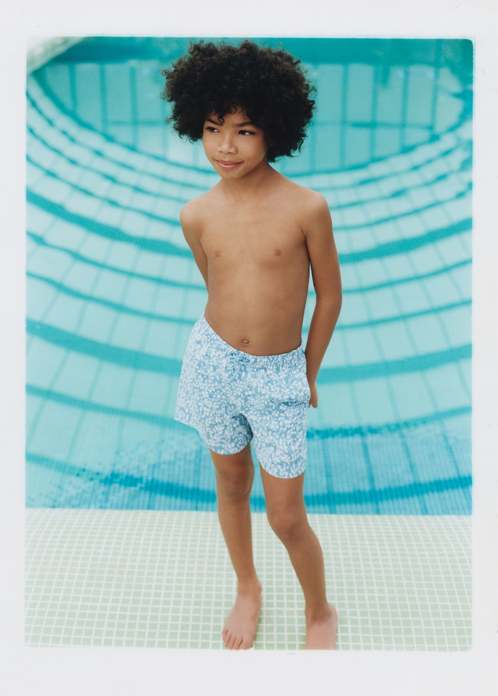 Floral print swimsuit