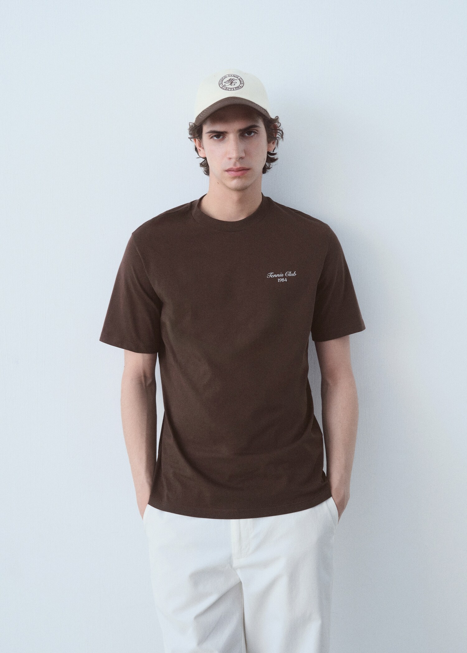 Camiseta 100% algodón texto - Plano medio