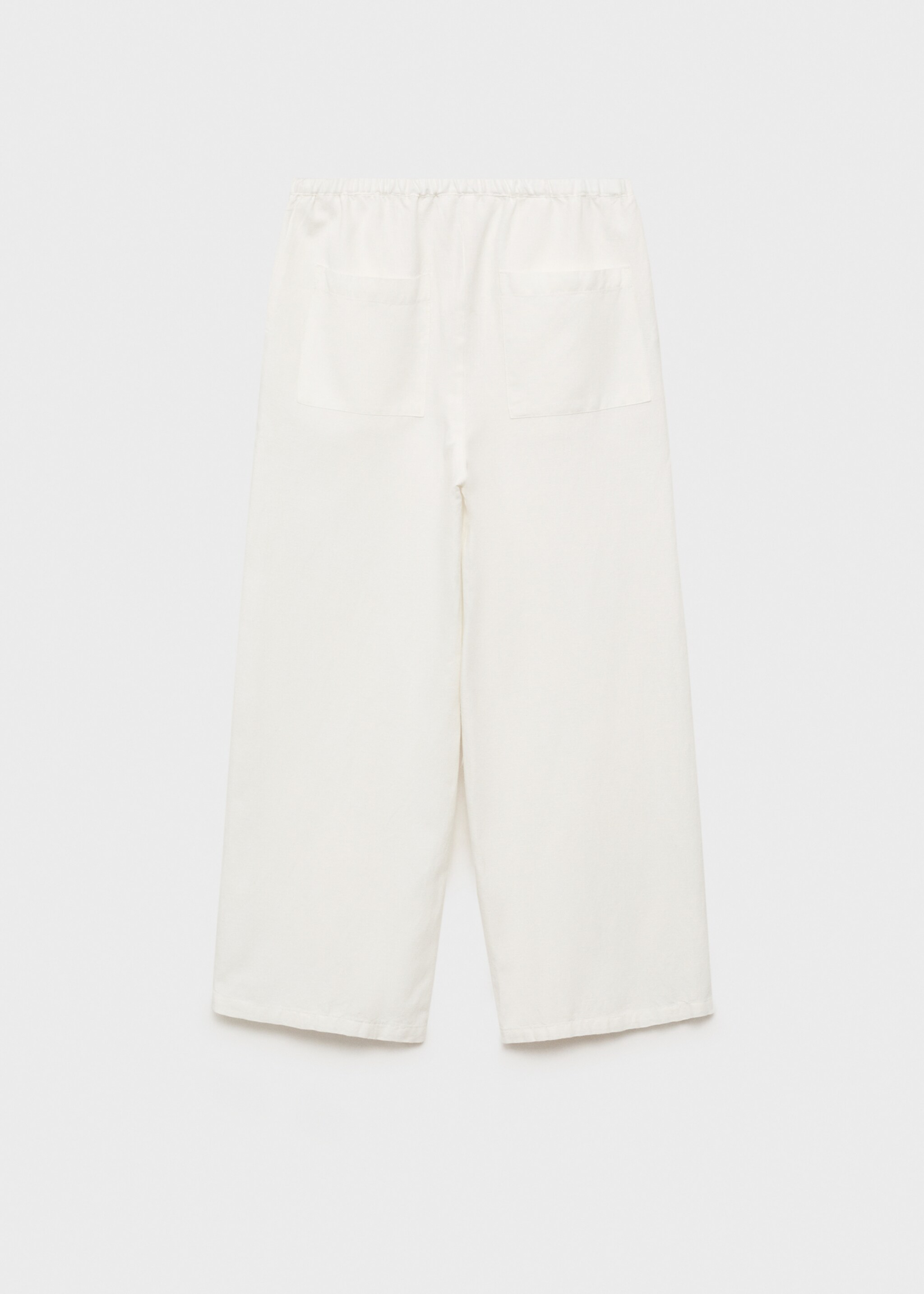 Cotton linen-blend trousers - Reverse of the article