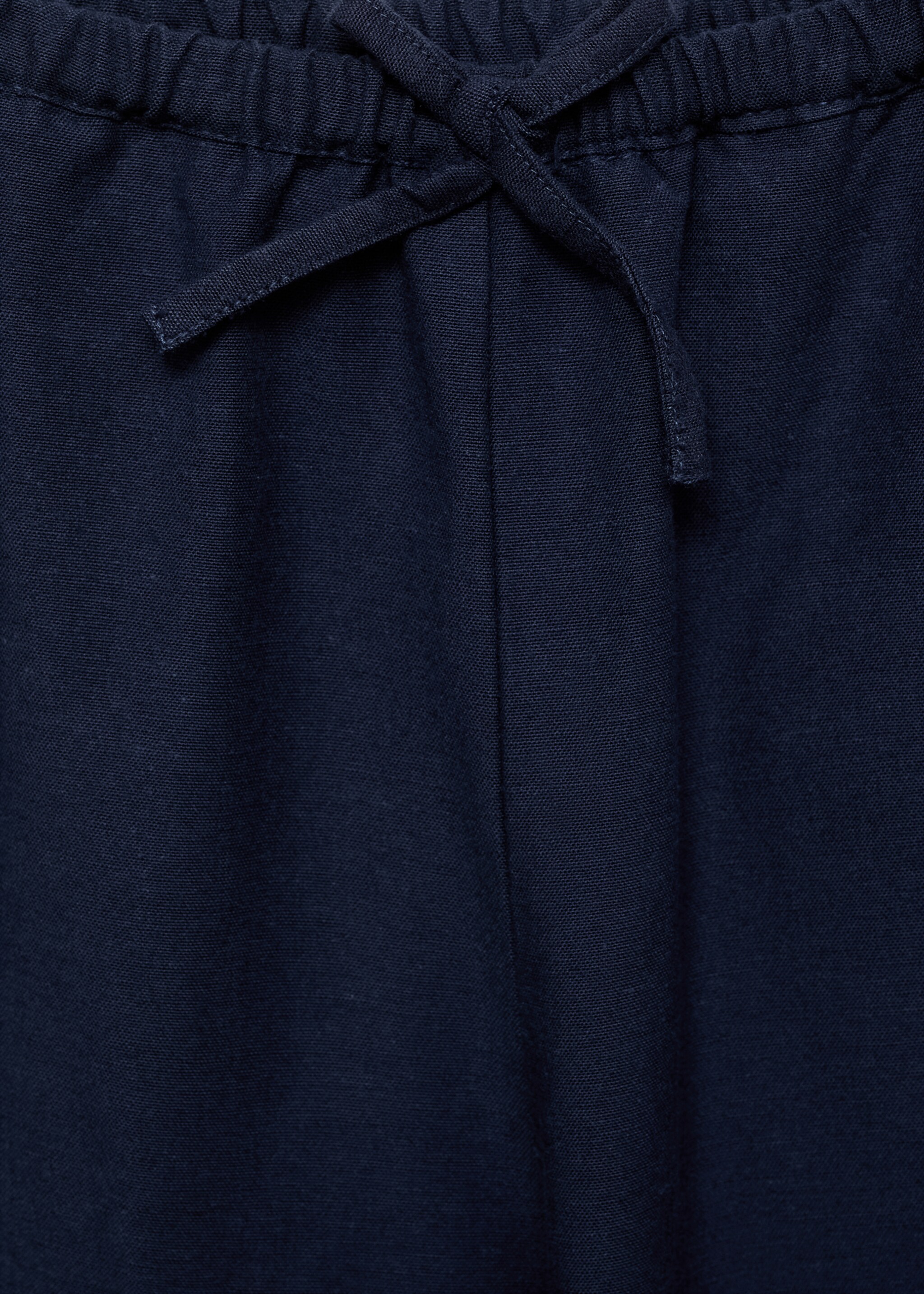 Cotton linen-blend trousers - Details of the article 8
