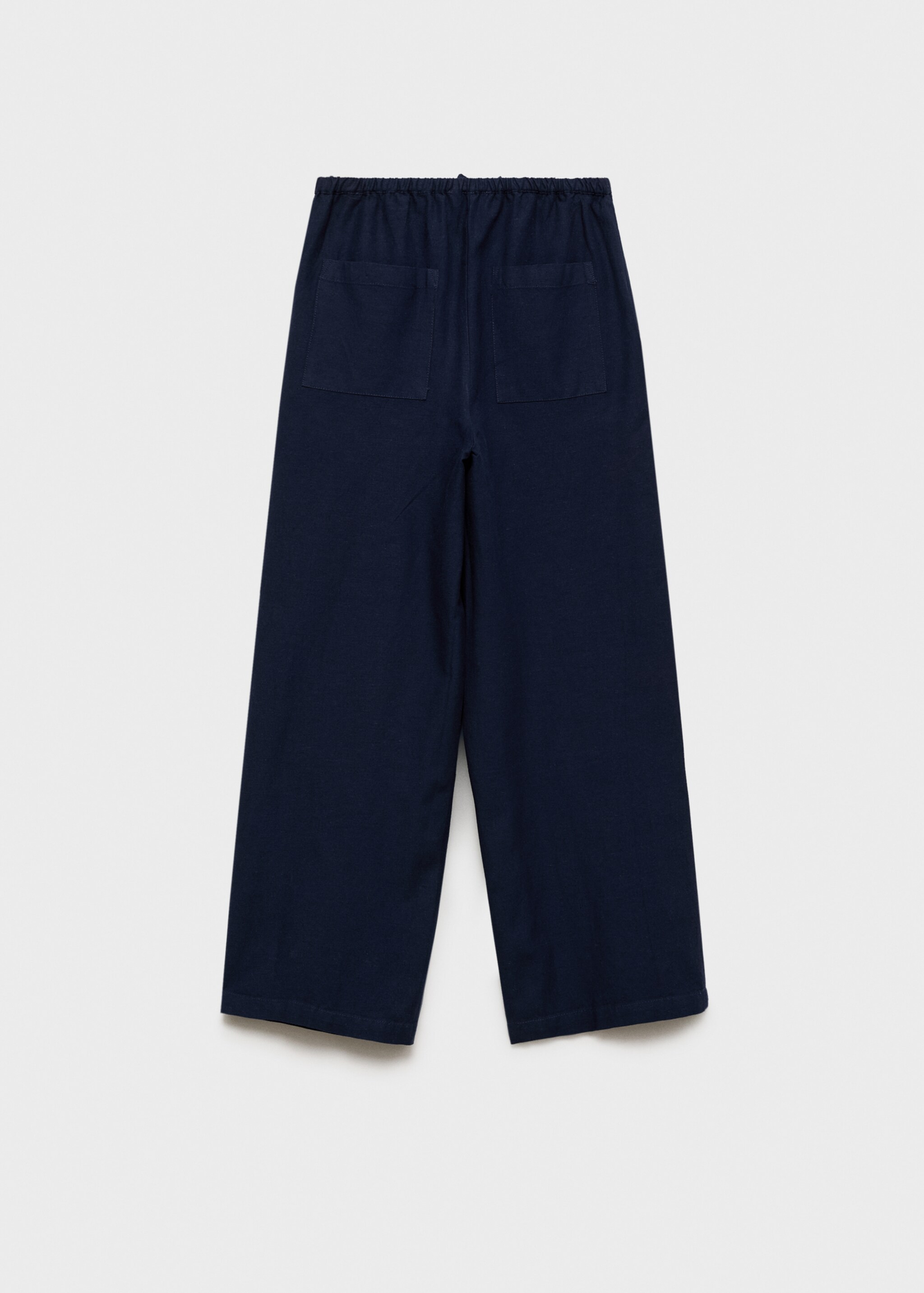 Cotton linen-blend trousers - Reverse of the article