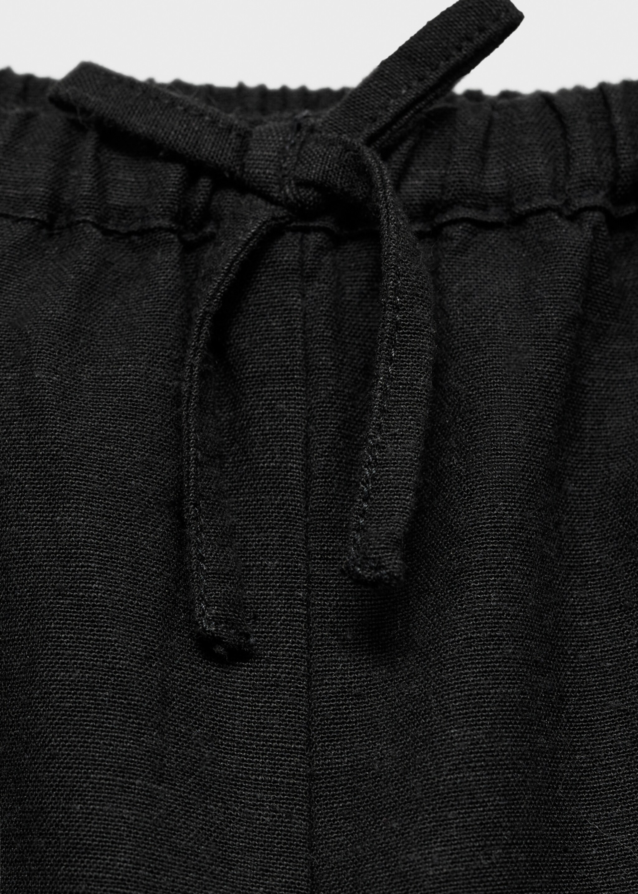 Cotton linen-blend trousers - Details of the article 0