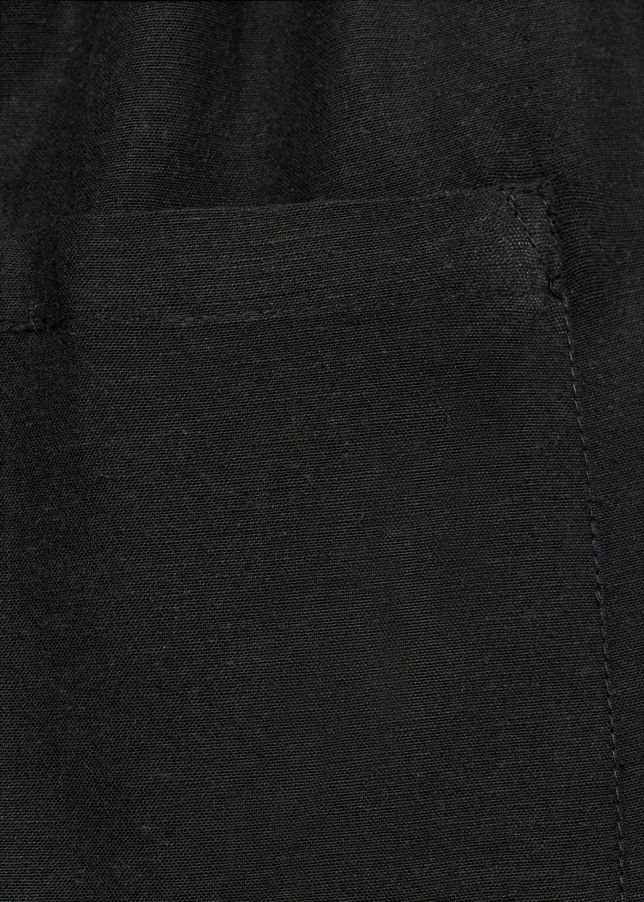 Cotton linen-blend trousers - Details of the article 8
