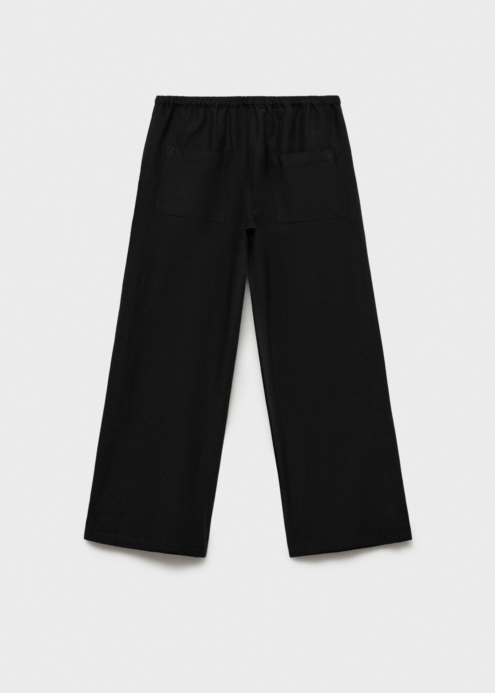 Cotton linen-blend trousers - Reverse of the article