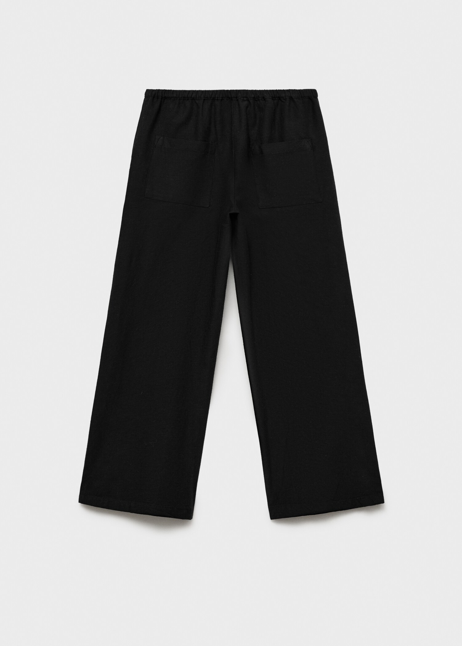 Cotton linen-blend trousers - Reverse of the article