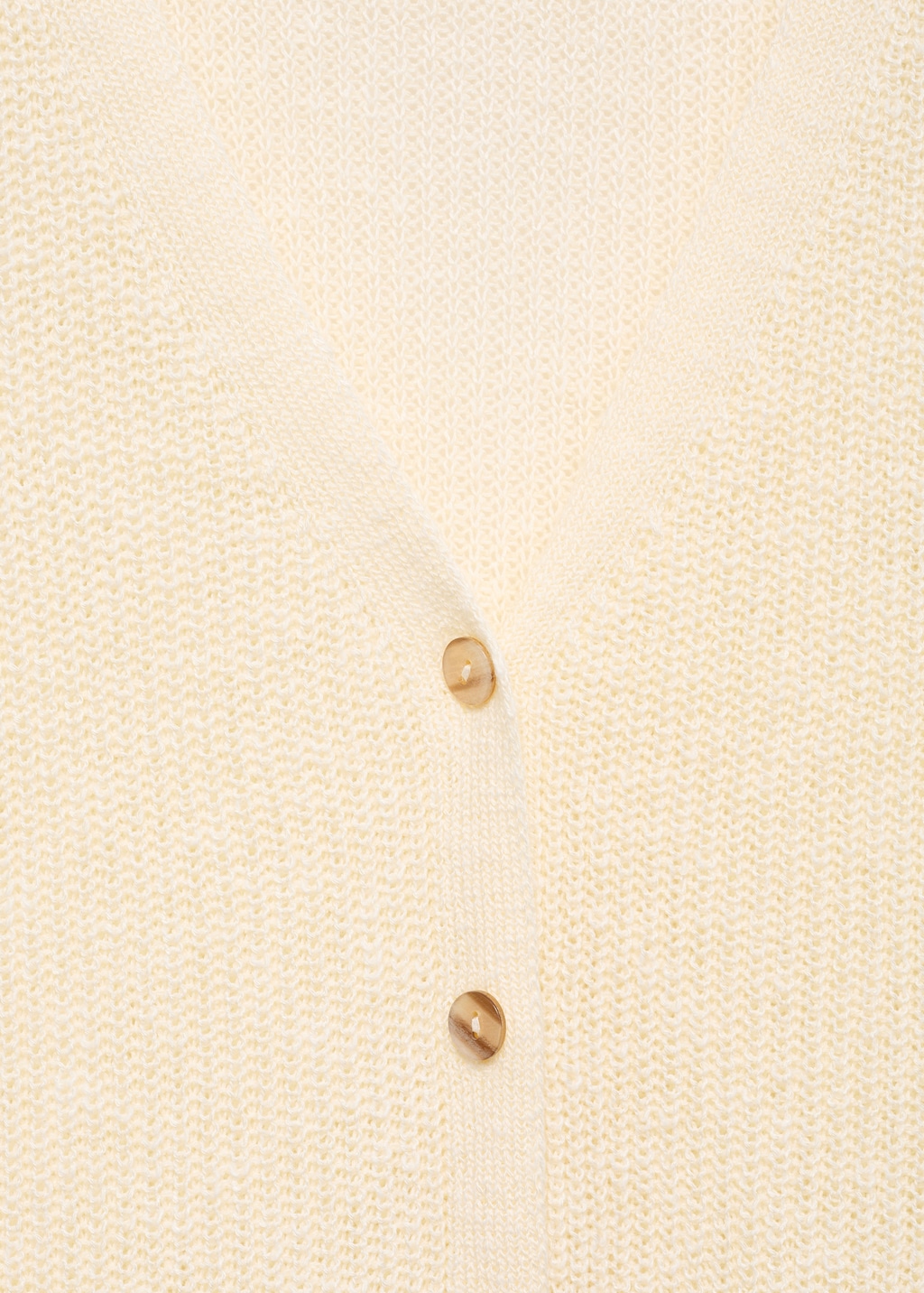 Chunky-knit vest with buttons