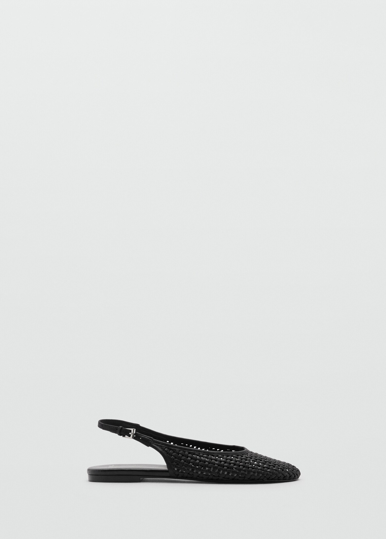 Braided leather effect shoe - Article without model
