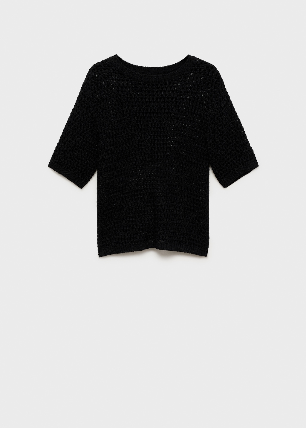 Short-sleeved crochet sweater - image 5