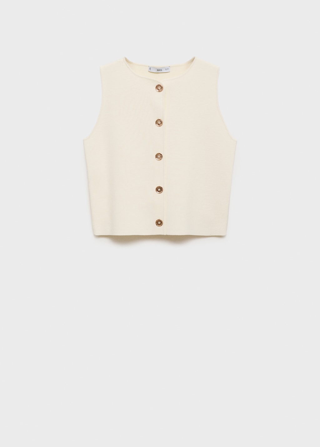 Fine-knit vest with buttons - Women | MANGO USA Fine-knit vest with buttons - Women | MANGO USA