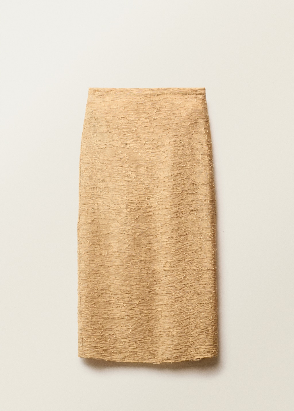 ◎mangomanyplease◎ NUVELL WOOL SKIRT (2colors) Wool skirt with slit - Women | MANGO OUTLET USA