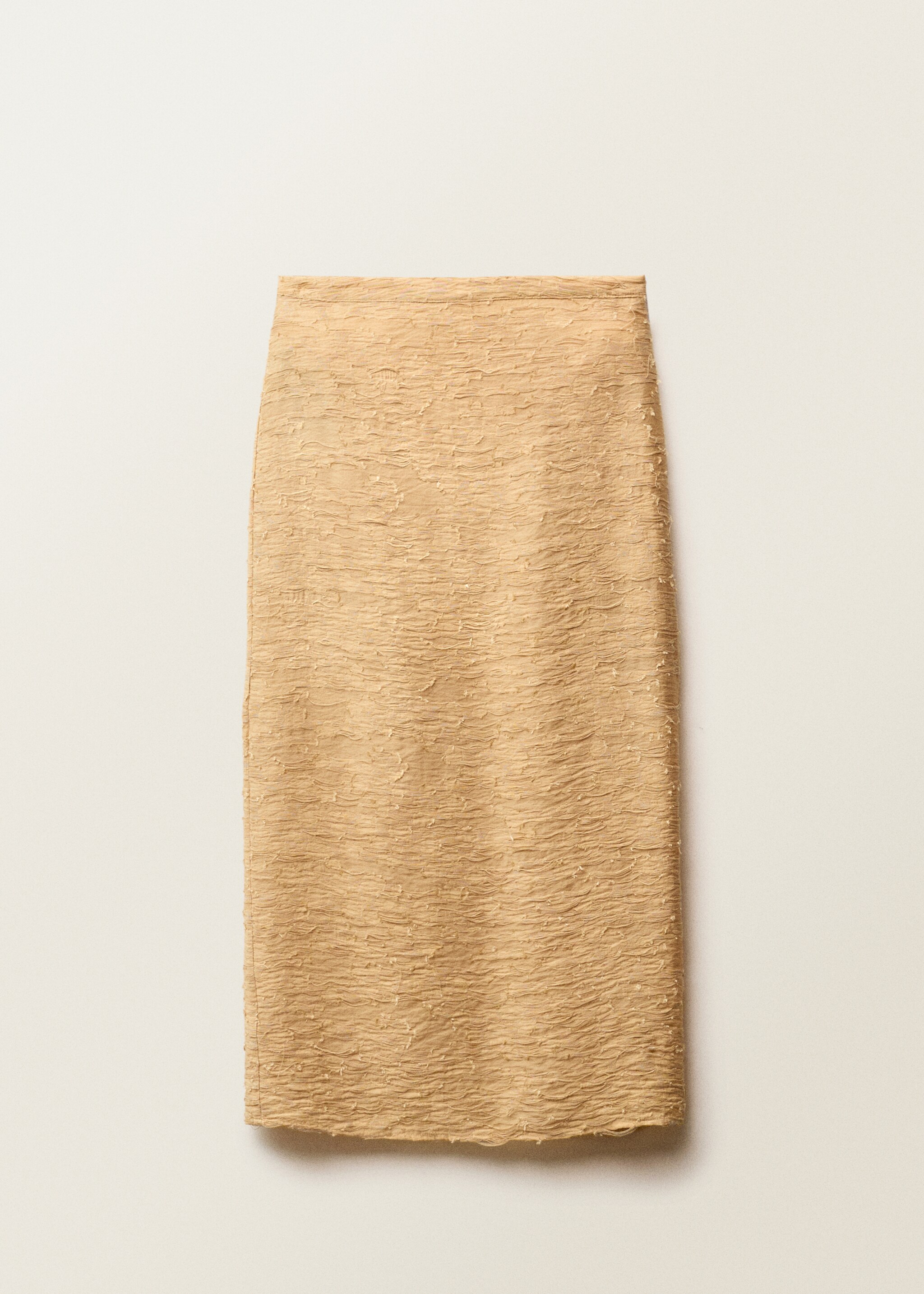 Textured straight skirt - Article without model