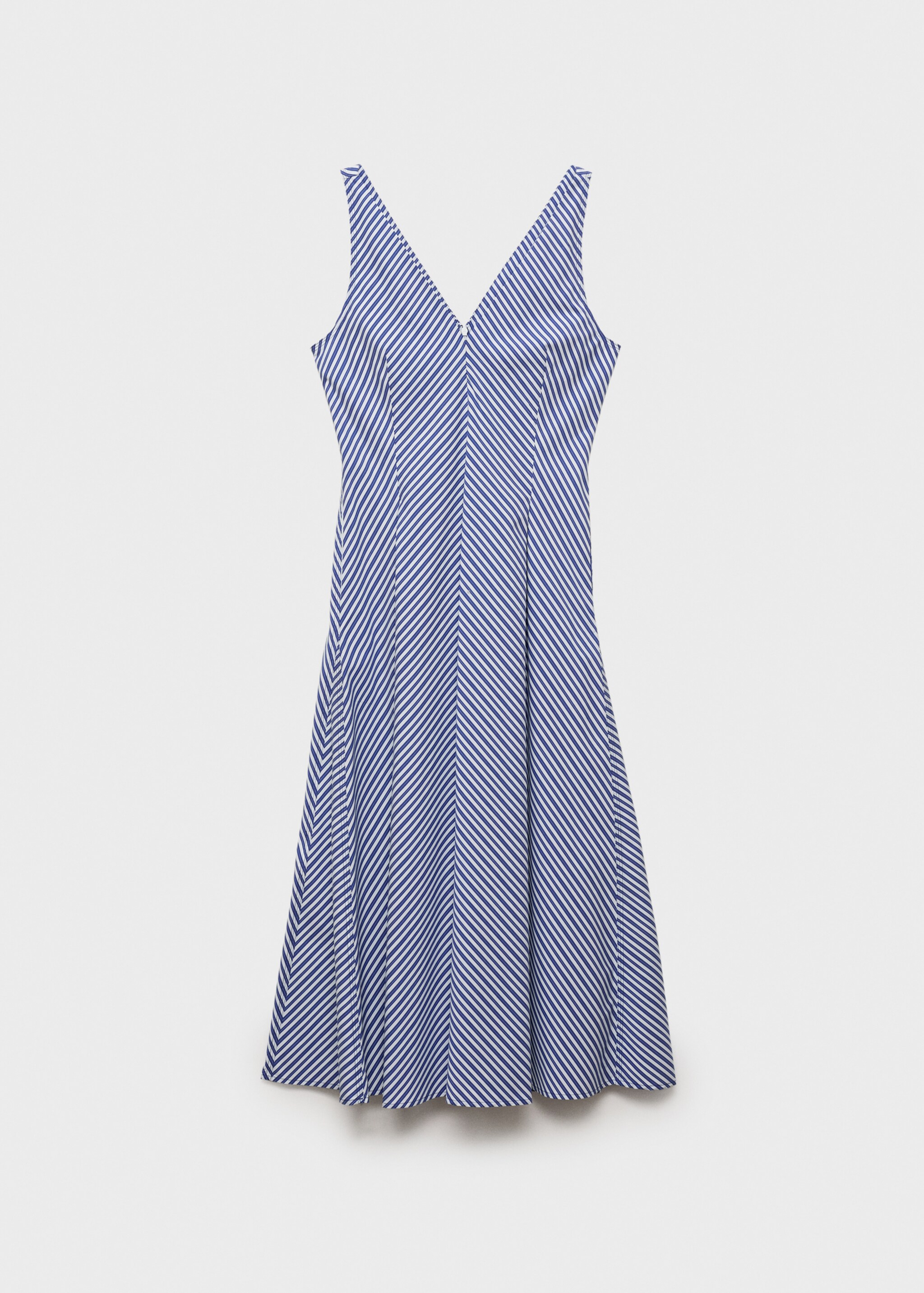 Striped flared midi-dress - Article without model