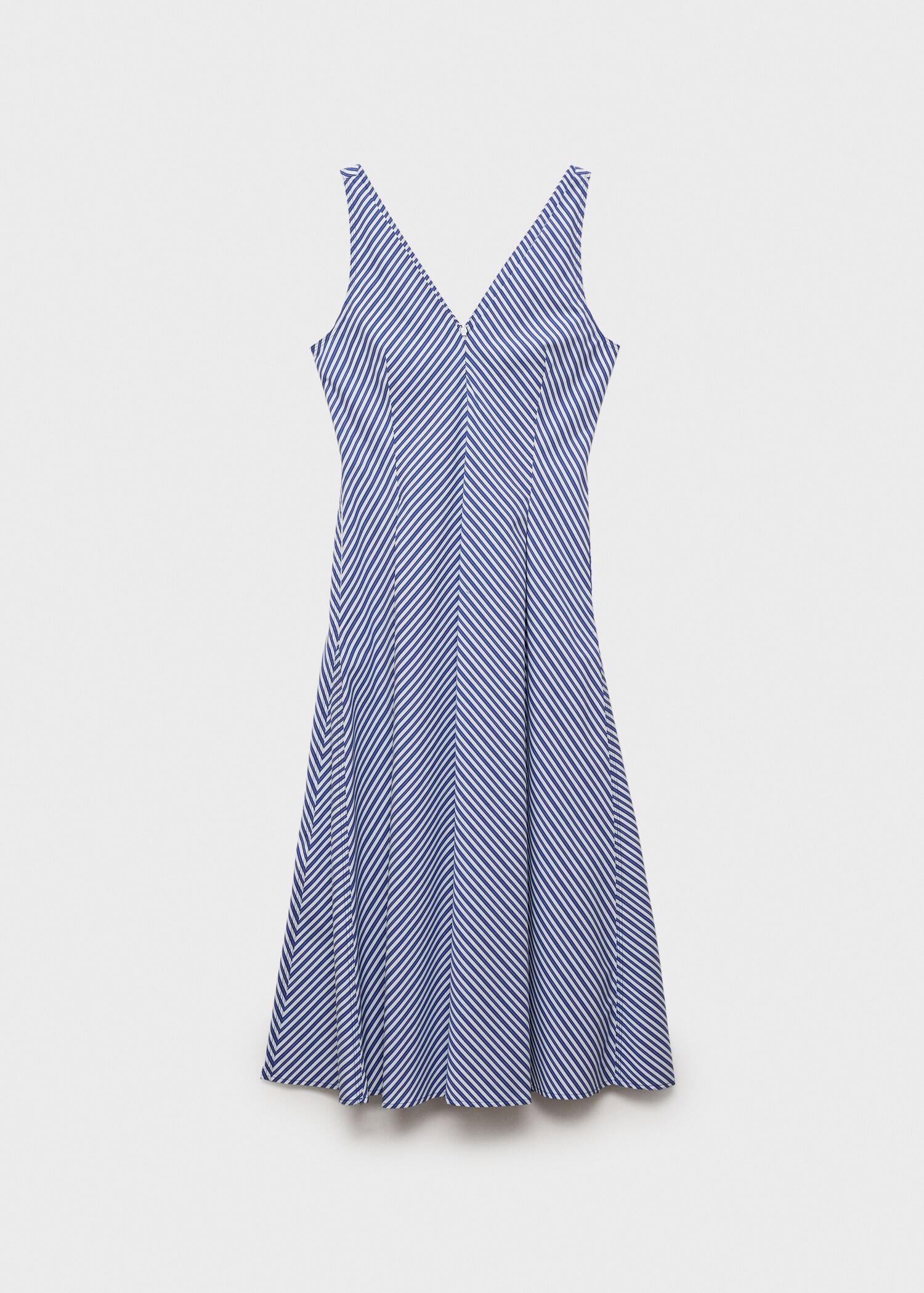 Striped flared midi-dress - Article without model
