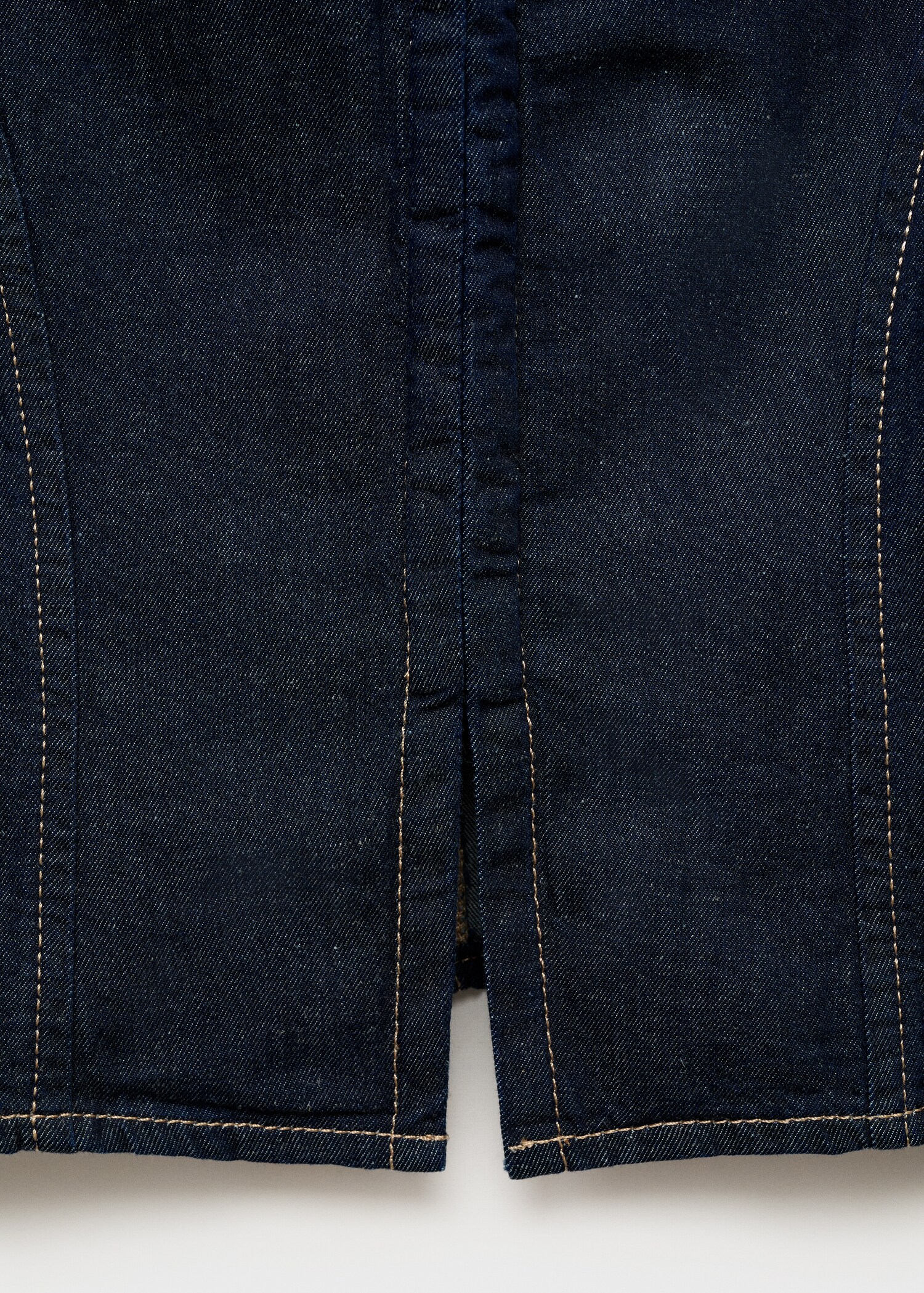 Top denim entallado - Detalle del artículo 0