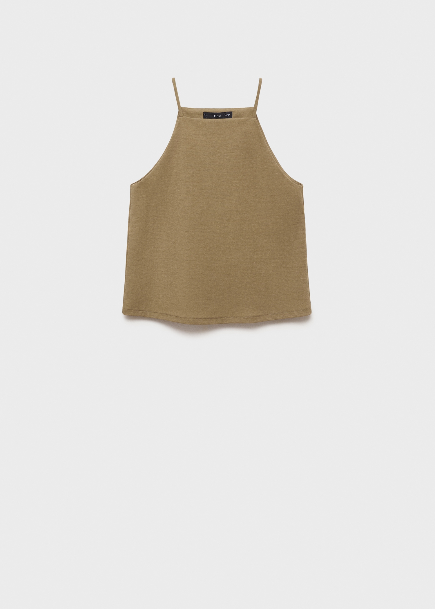 Top de algodão com gola halter - Artigo sem modelo