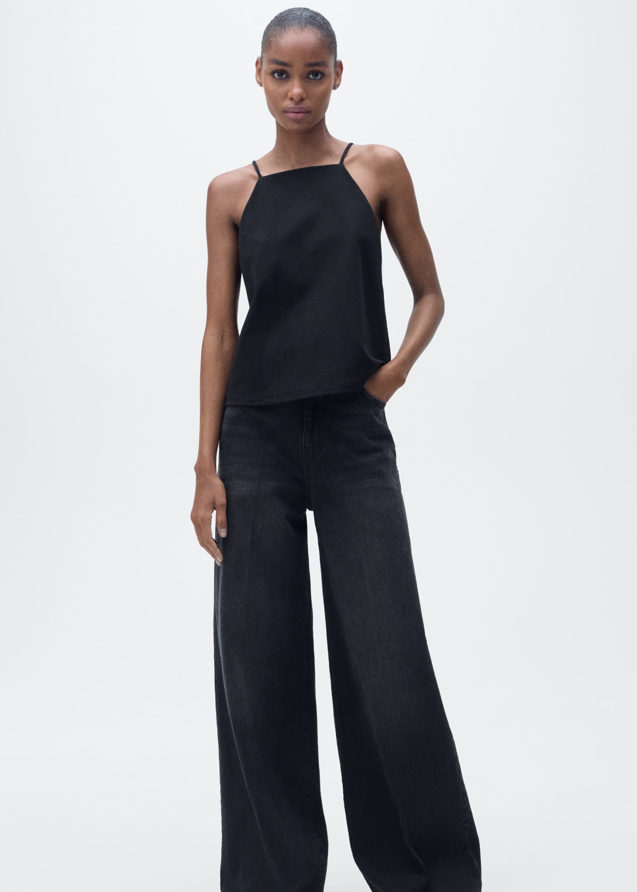 Top algodón cuello halter - Detalle del artículo 2