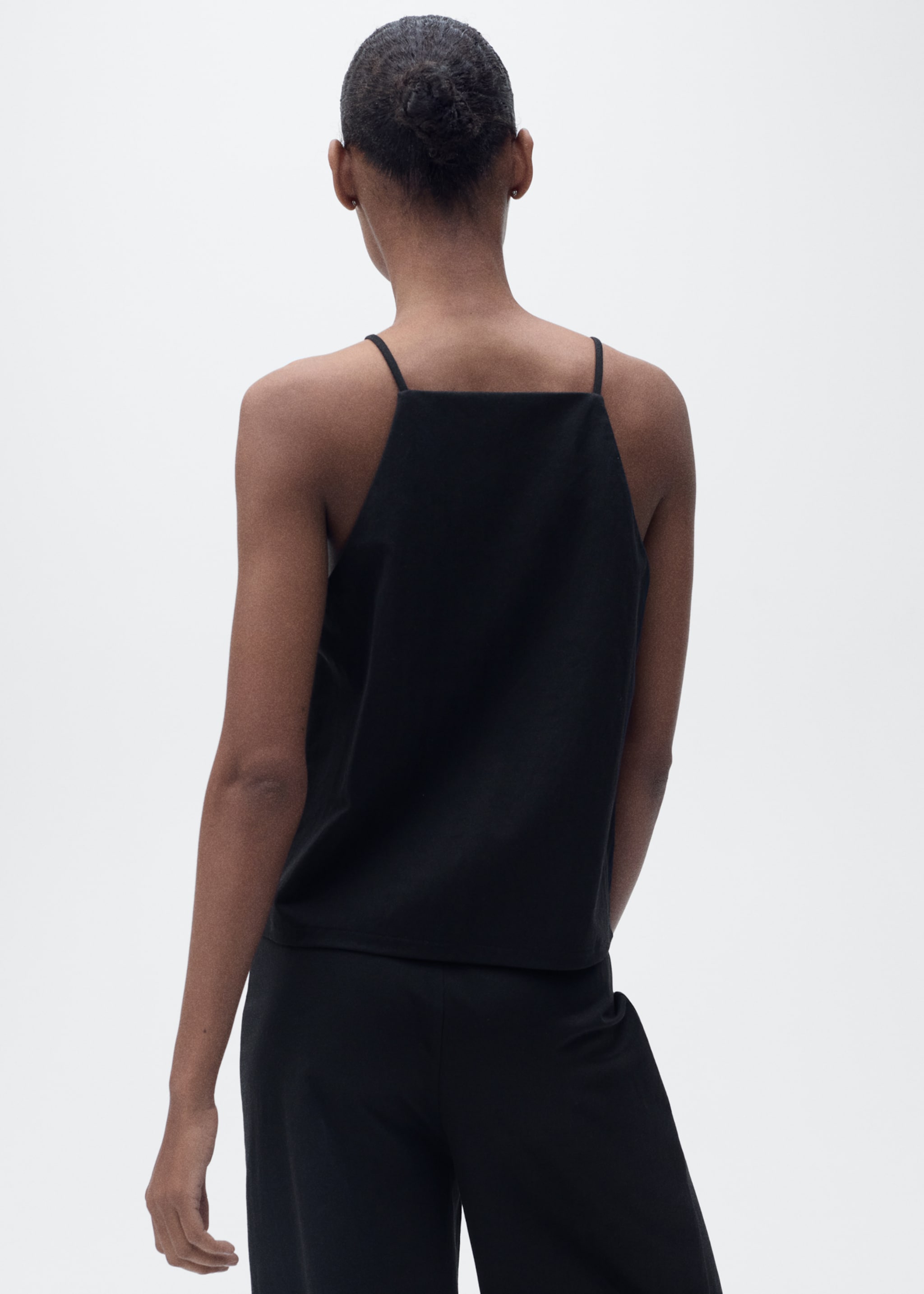Top algodón cuello halter - Reverso del artículo
