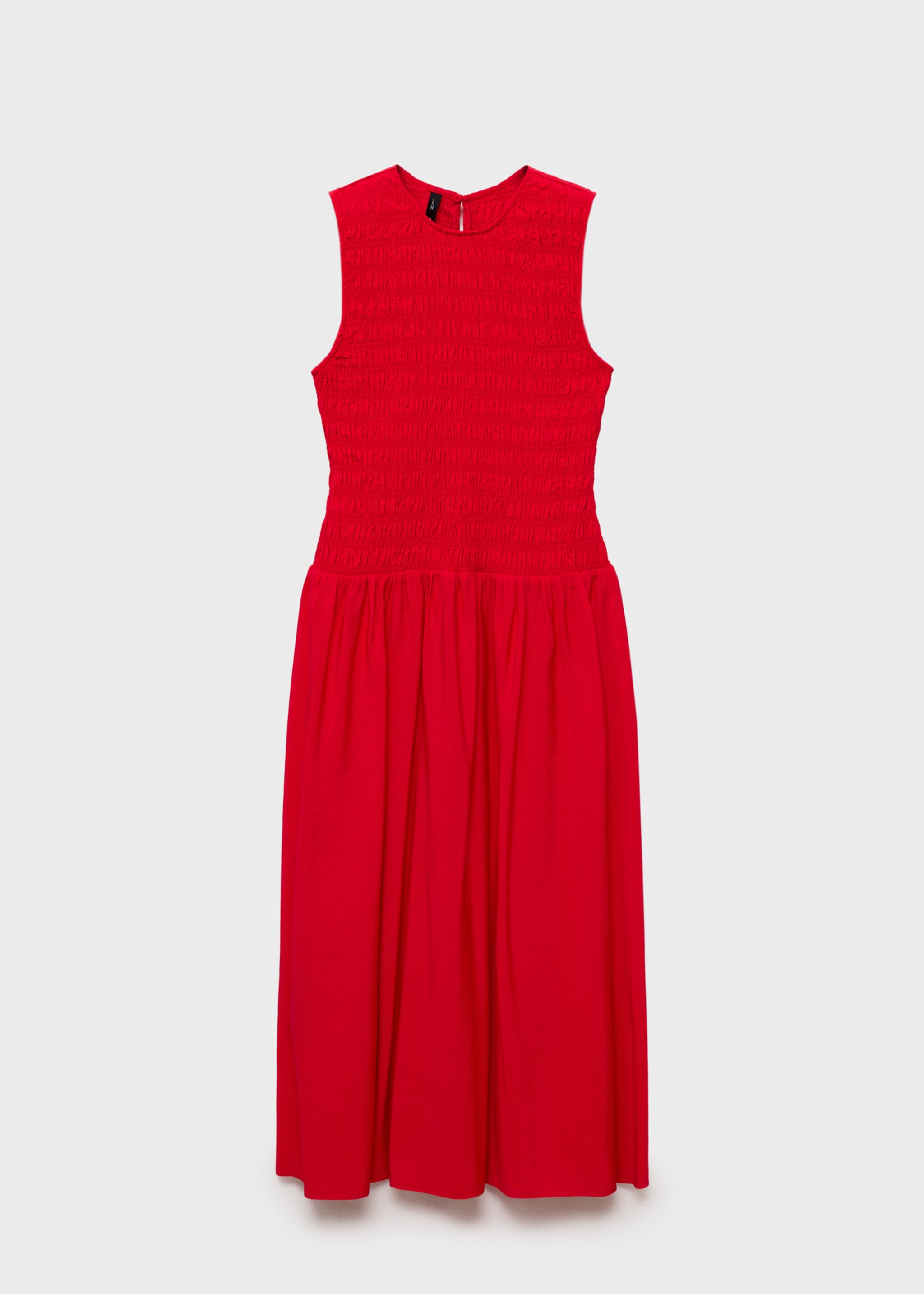 Vestido evasé cuerpo fruncido - Artículo sin modelo