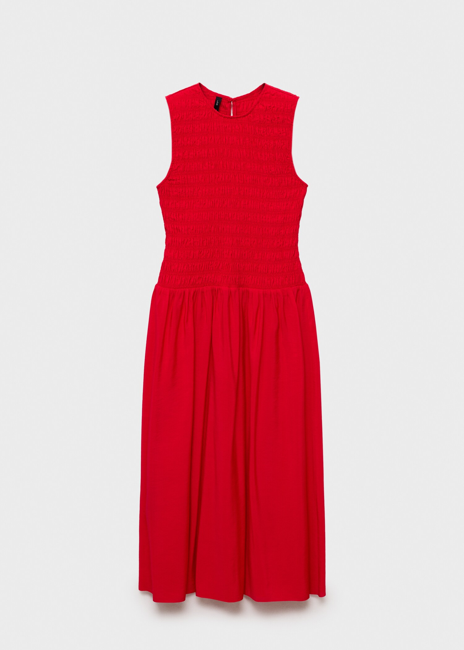 Flared dress with gathered body - Article without model