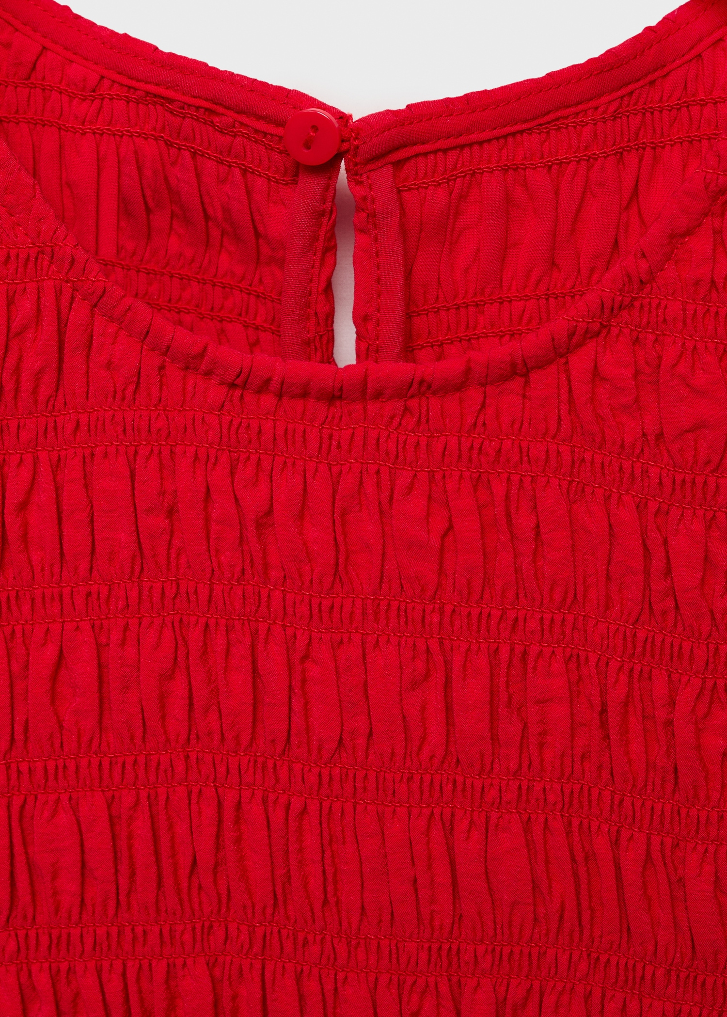 Flared dress with gathered body - Details of the article 0