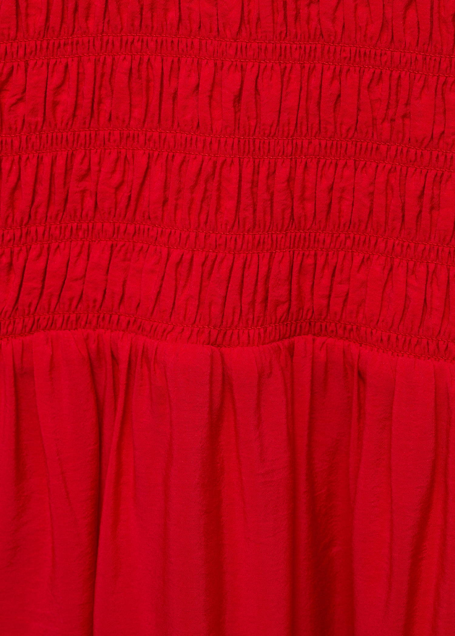 Flared dress with gathered body - Details of the article 8
